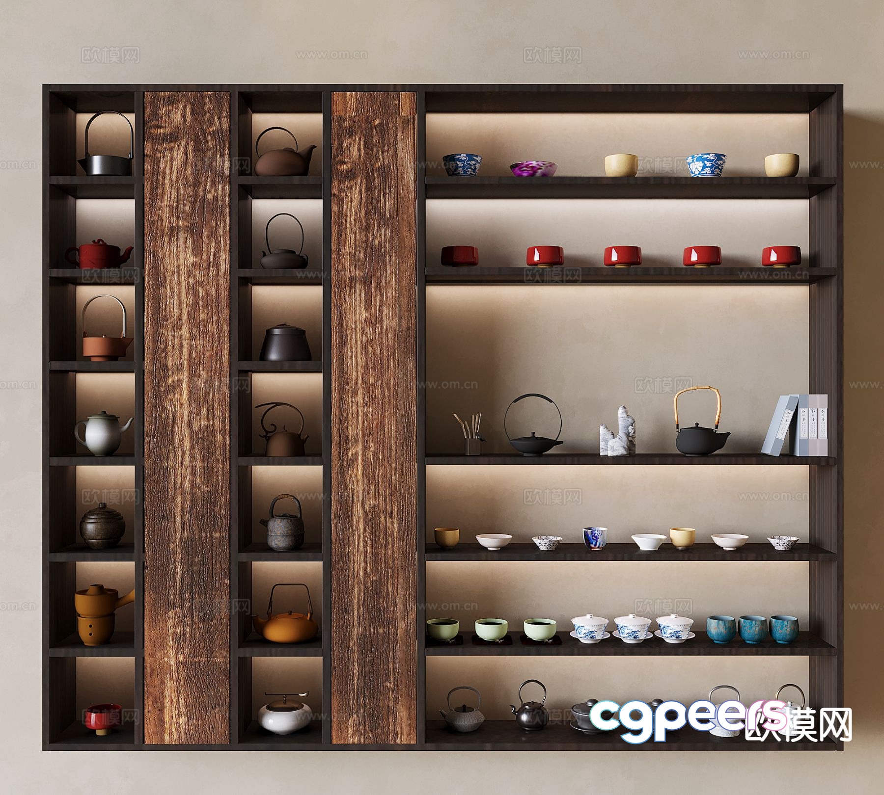 Medieval style solid wood tea cabinet 3D model Medieval style solid wood tea cabinet 3D model