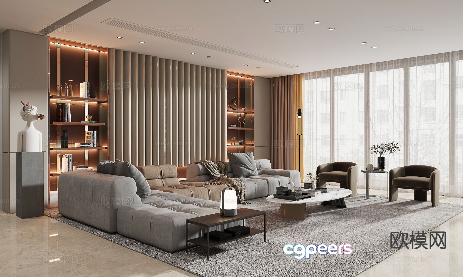 Italian living room 3d model Italian living room 3d model