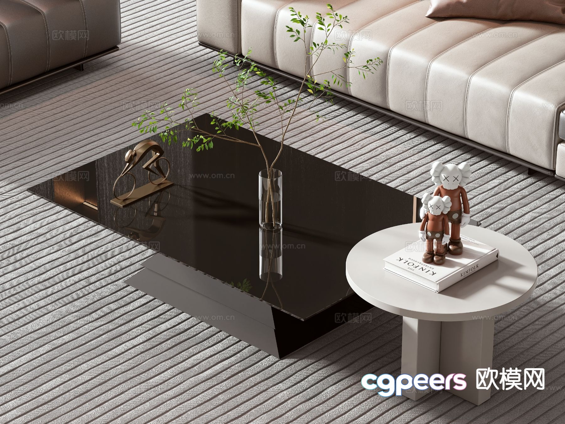 Modern coffee table 3d model Modern coffee table 3d model