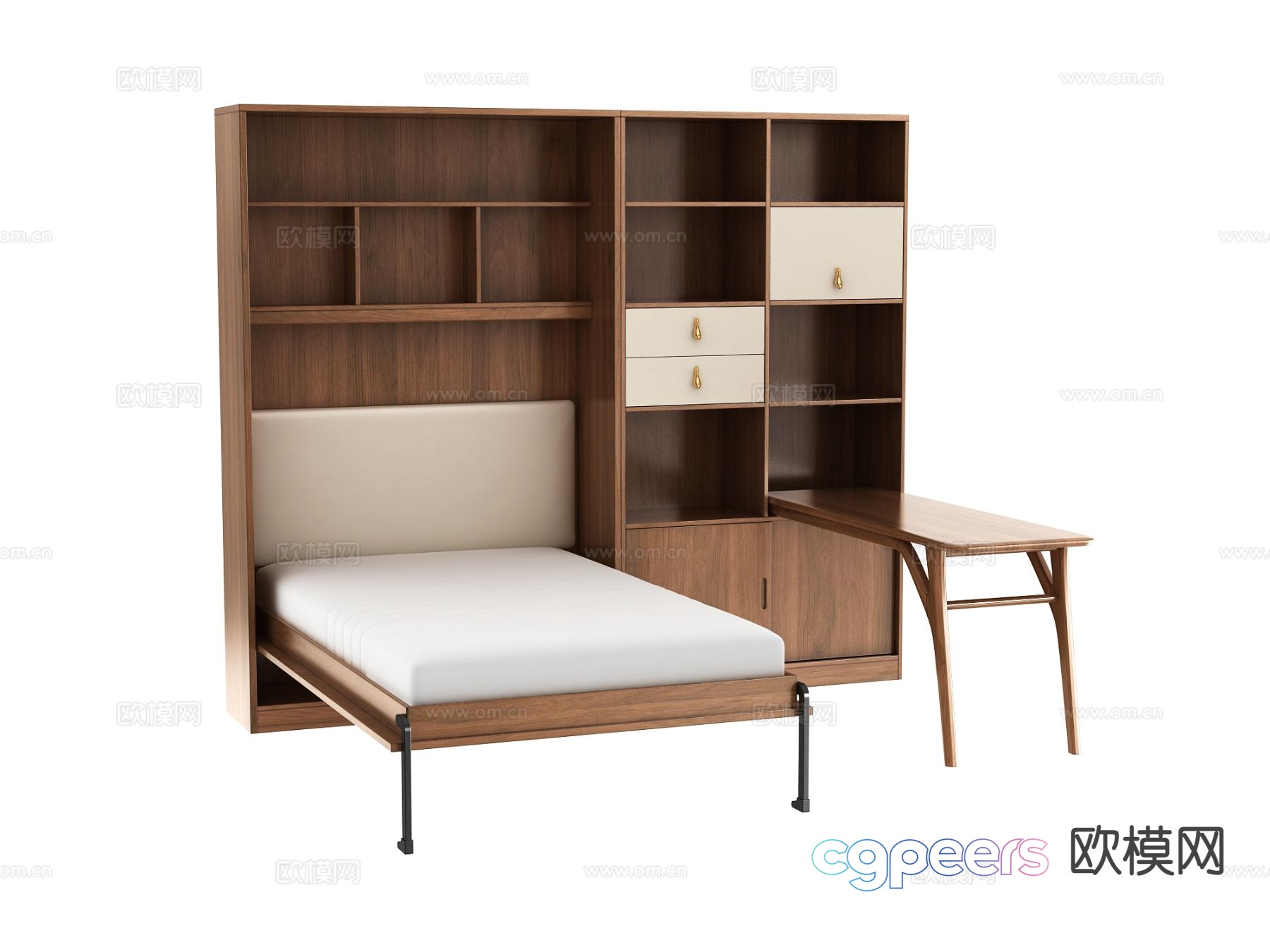 Modern folding bed 3d model Modern folding bed 3d model