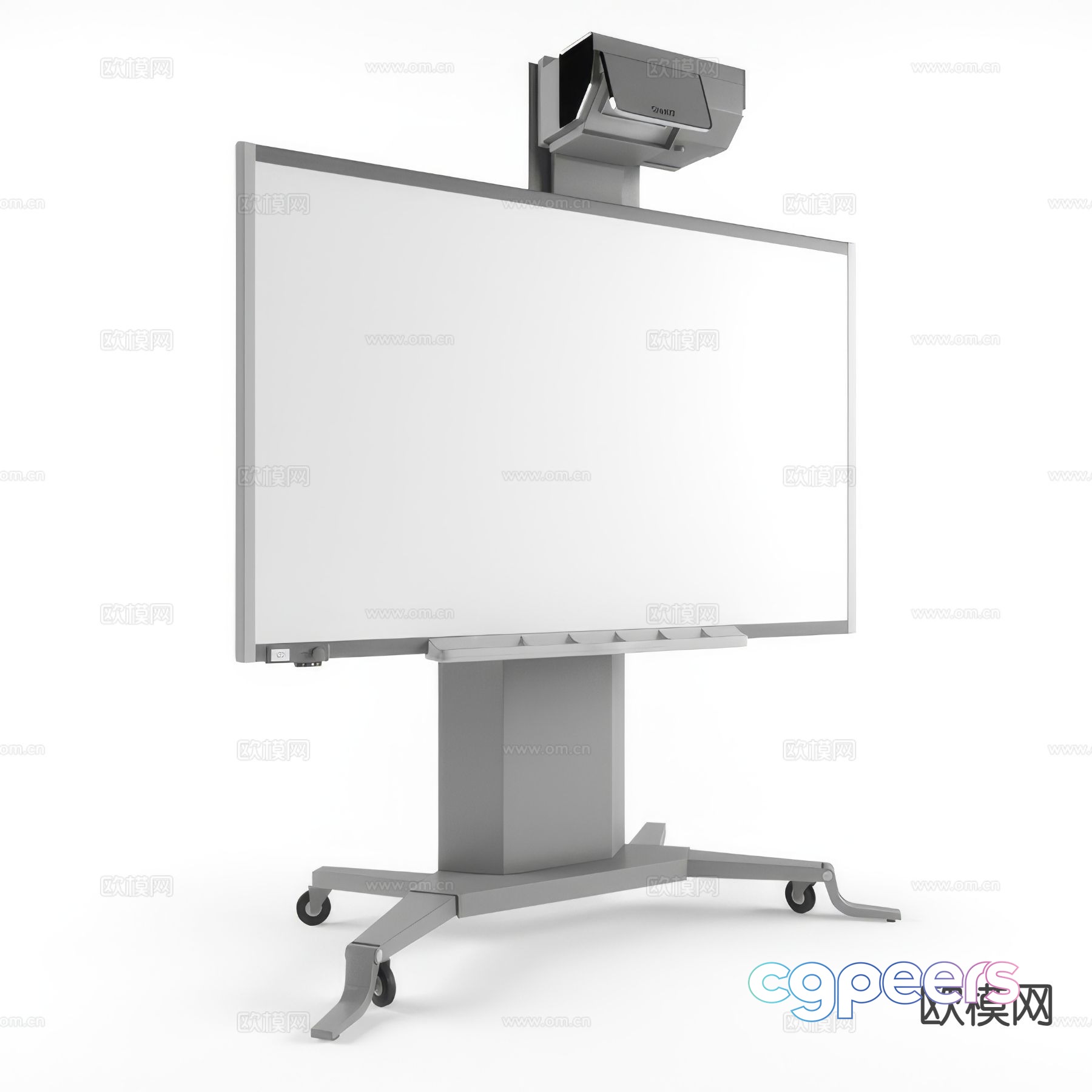 Switchable electronic whiteboard display board 3D model Switchable electronic whiteboard display board 3D model