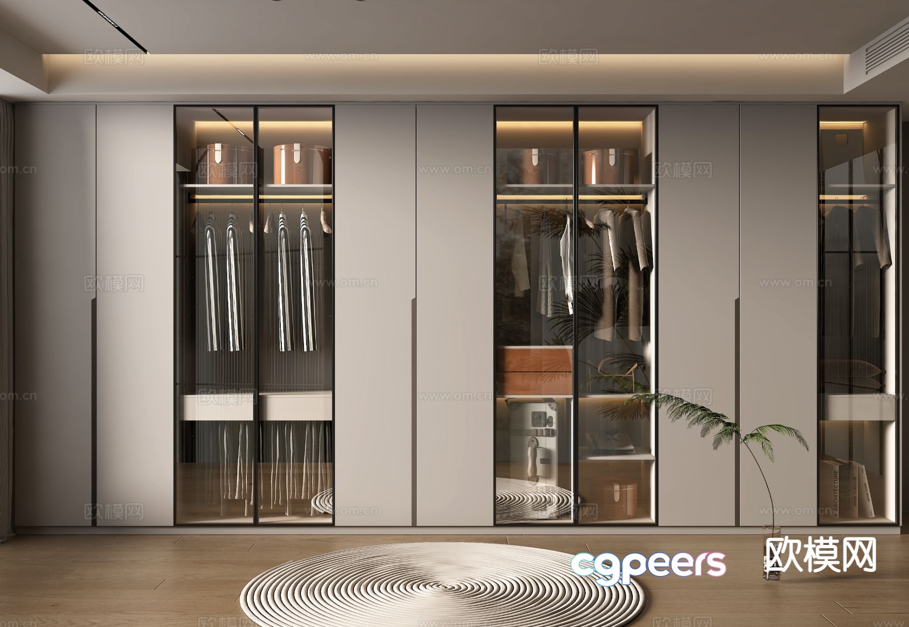 Modern wardrobe 3d model Modern wardrobe 3d model