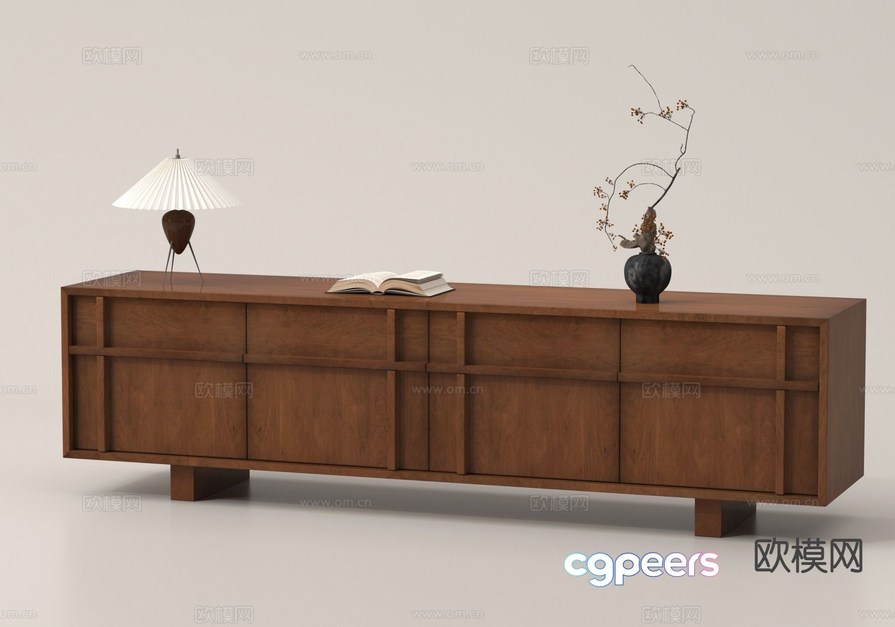 Wabi-sabi TV cabinet 3d model Wabi-sabi TV cabinet 3d model