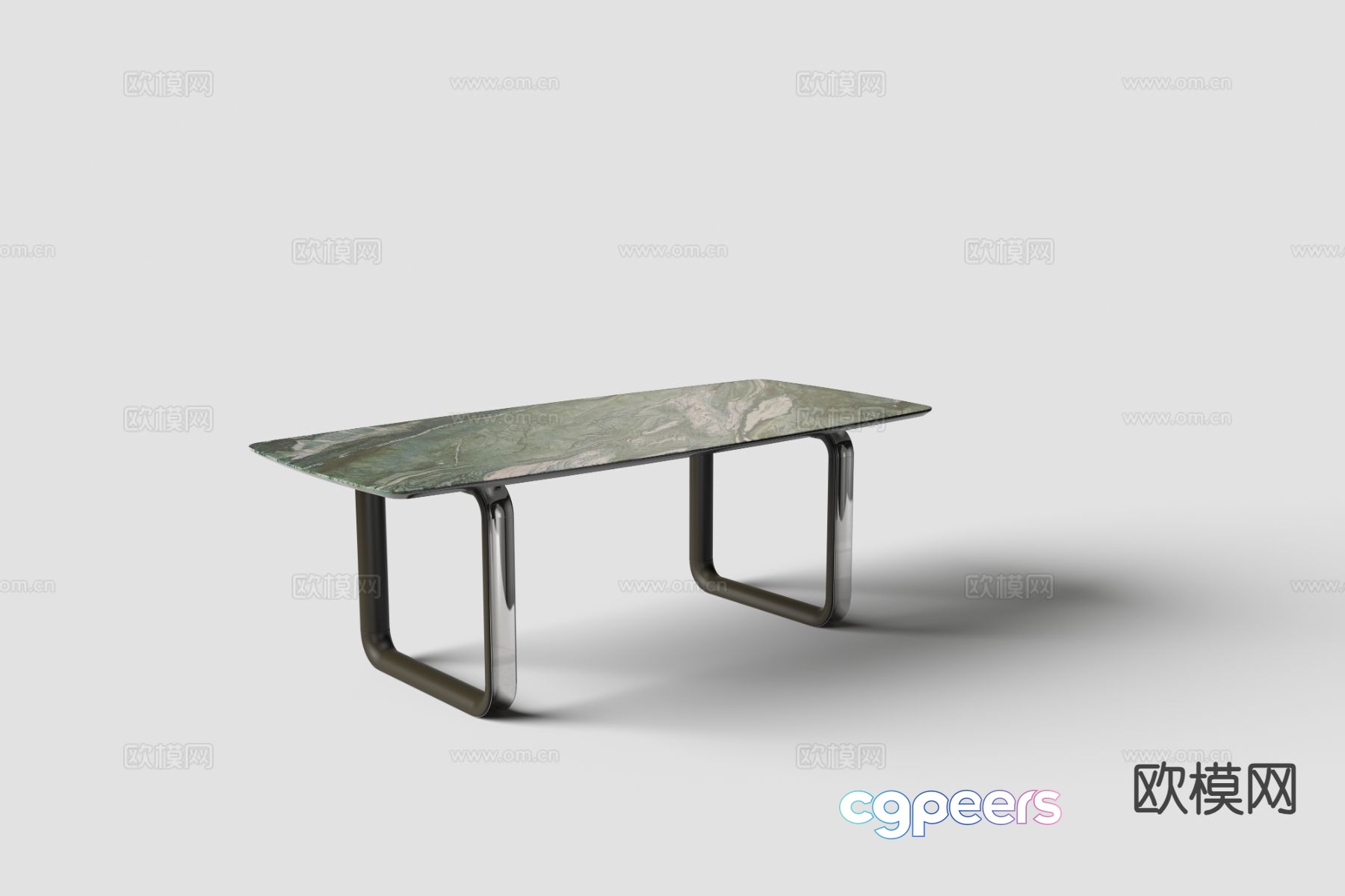 Modern dining table 3d model Modern dining table 3d model