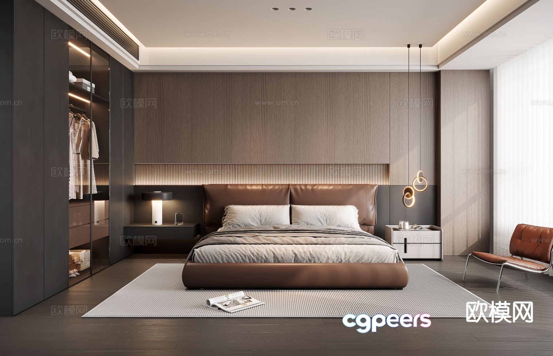 Italian style bedroom master bedroom 3d model Italian style bedroom master bedroom 3d model