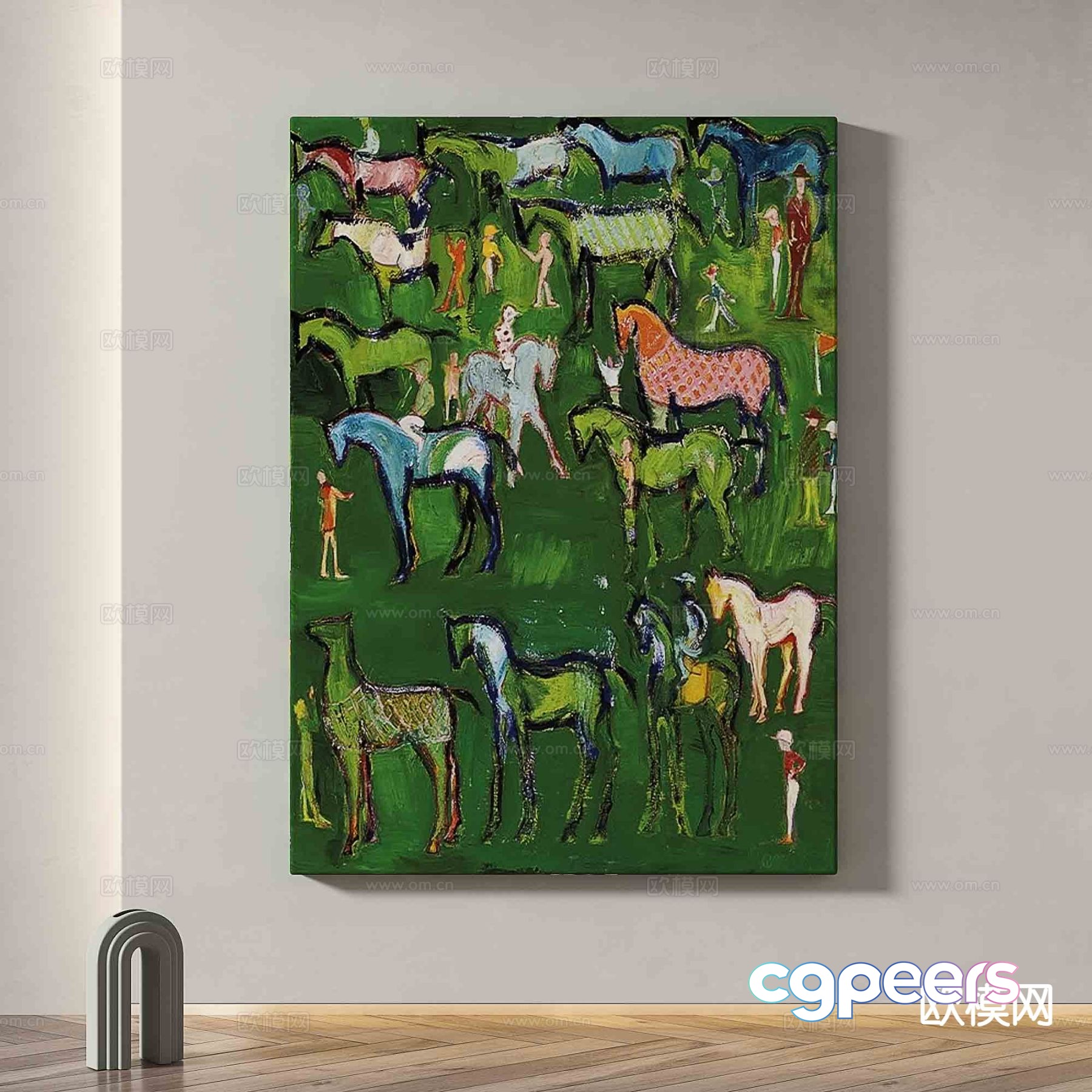 Modern art painting decorative painting 3d model Modern art painting decorative painting 3d model