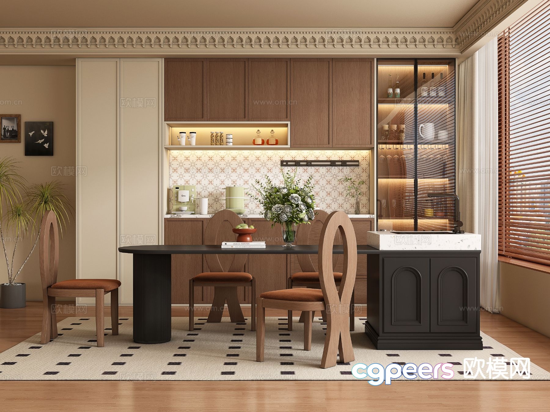 Medieval style restaurant 3d model Medieval style restaurant 3d model