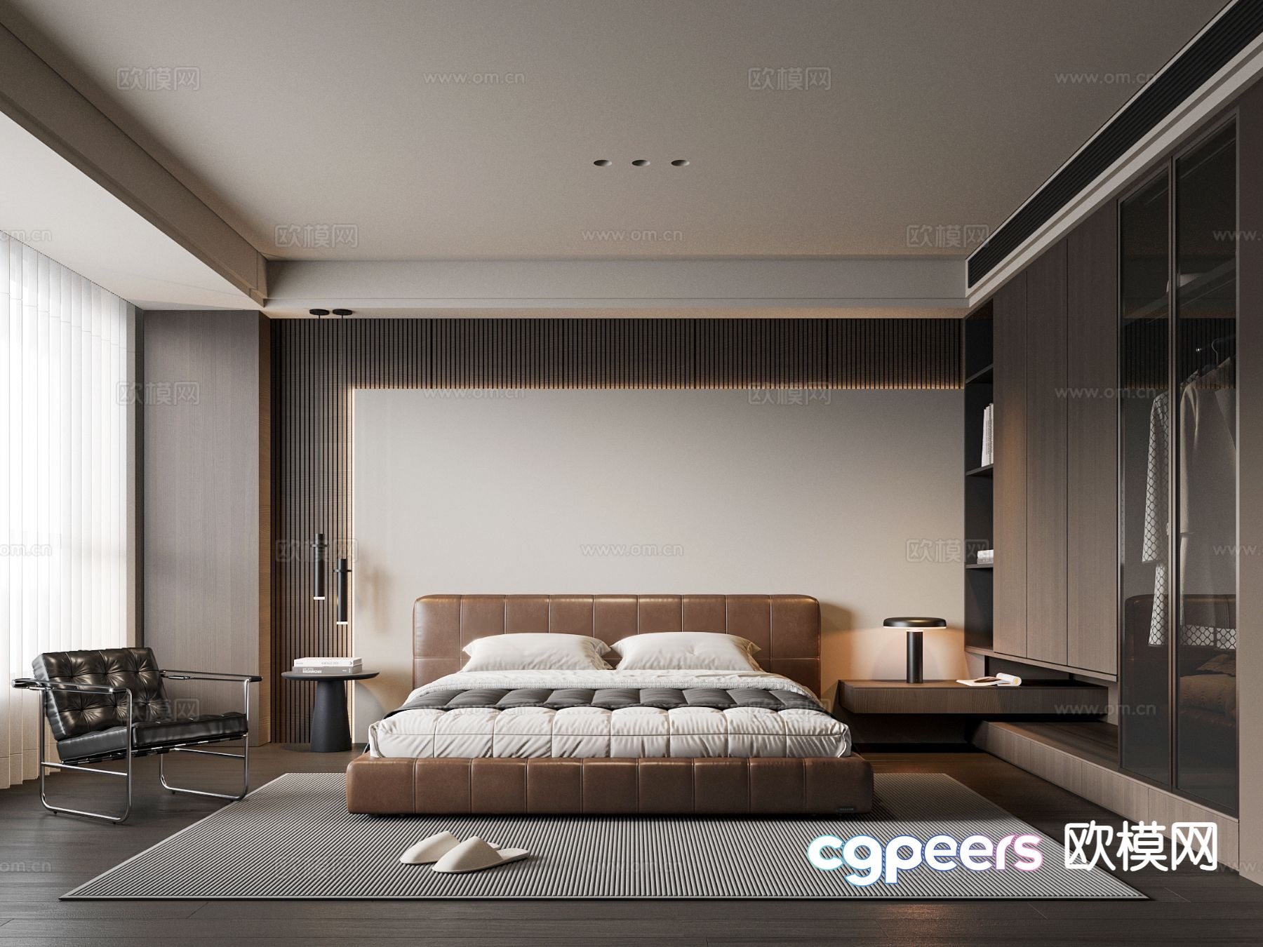 Italian style bedroom master bedroom 3d model Italian style bedroom master bedroom 3d model