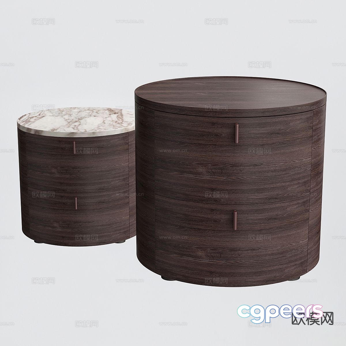 Italian bedside table 3d model Italian bedside table 3d model