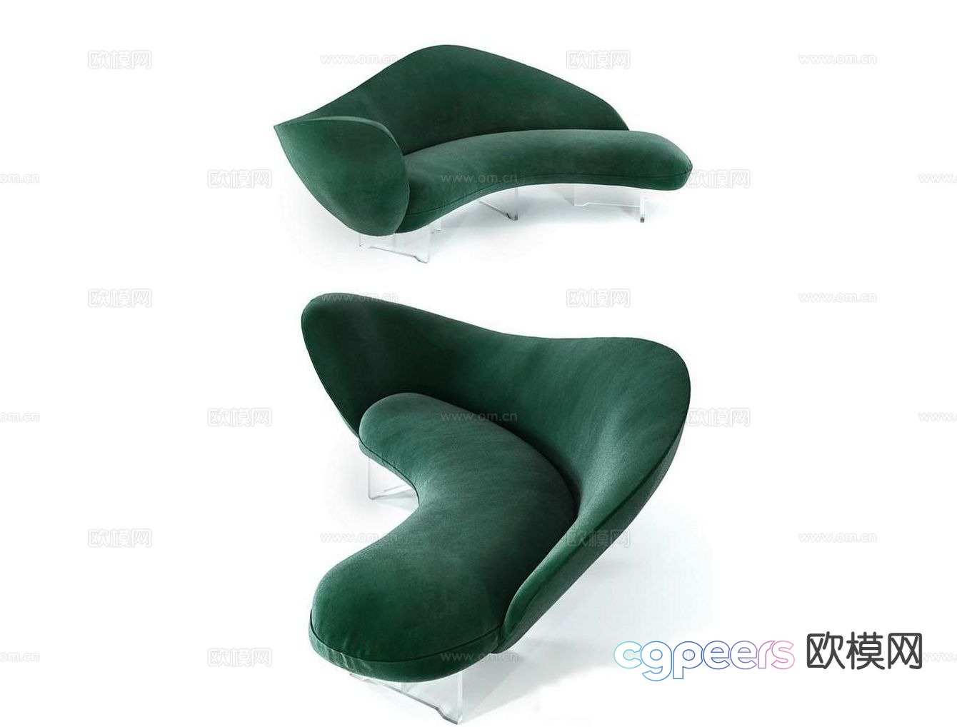 French sofa special shaped sofa 3d model French sofa special shaped sofa 3d model