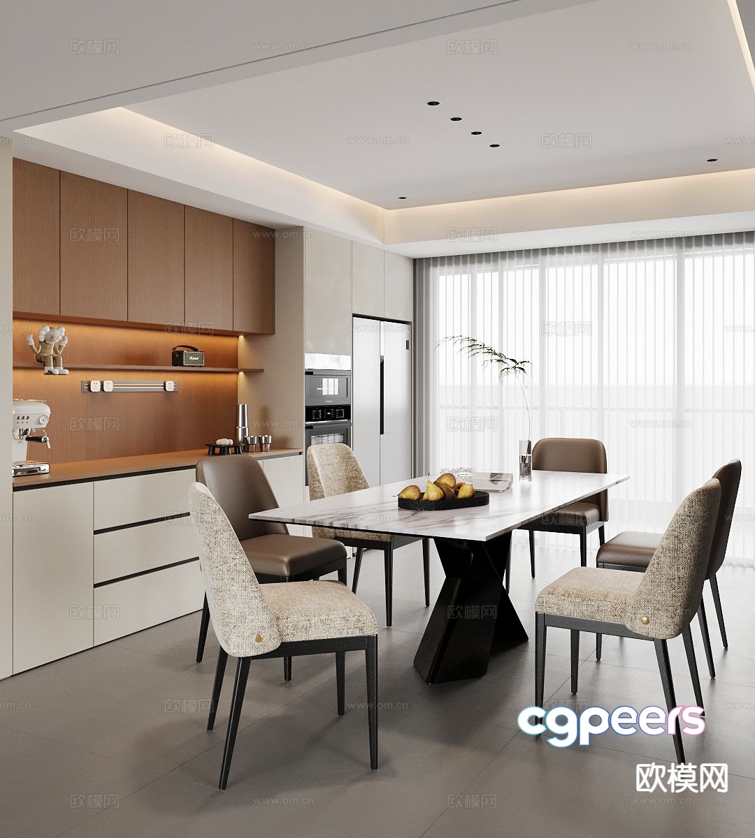 Modern restaurant 3d model Modern restaurant 3d model