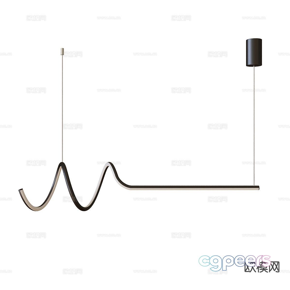 3D model of straight chandelier 3D model of straight chandelier