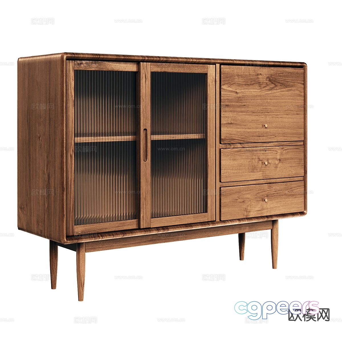 Nordic sideboard entrance cabinet 3d model Nordic sideboard entrance cabinet 3d model
