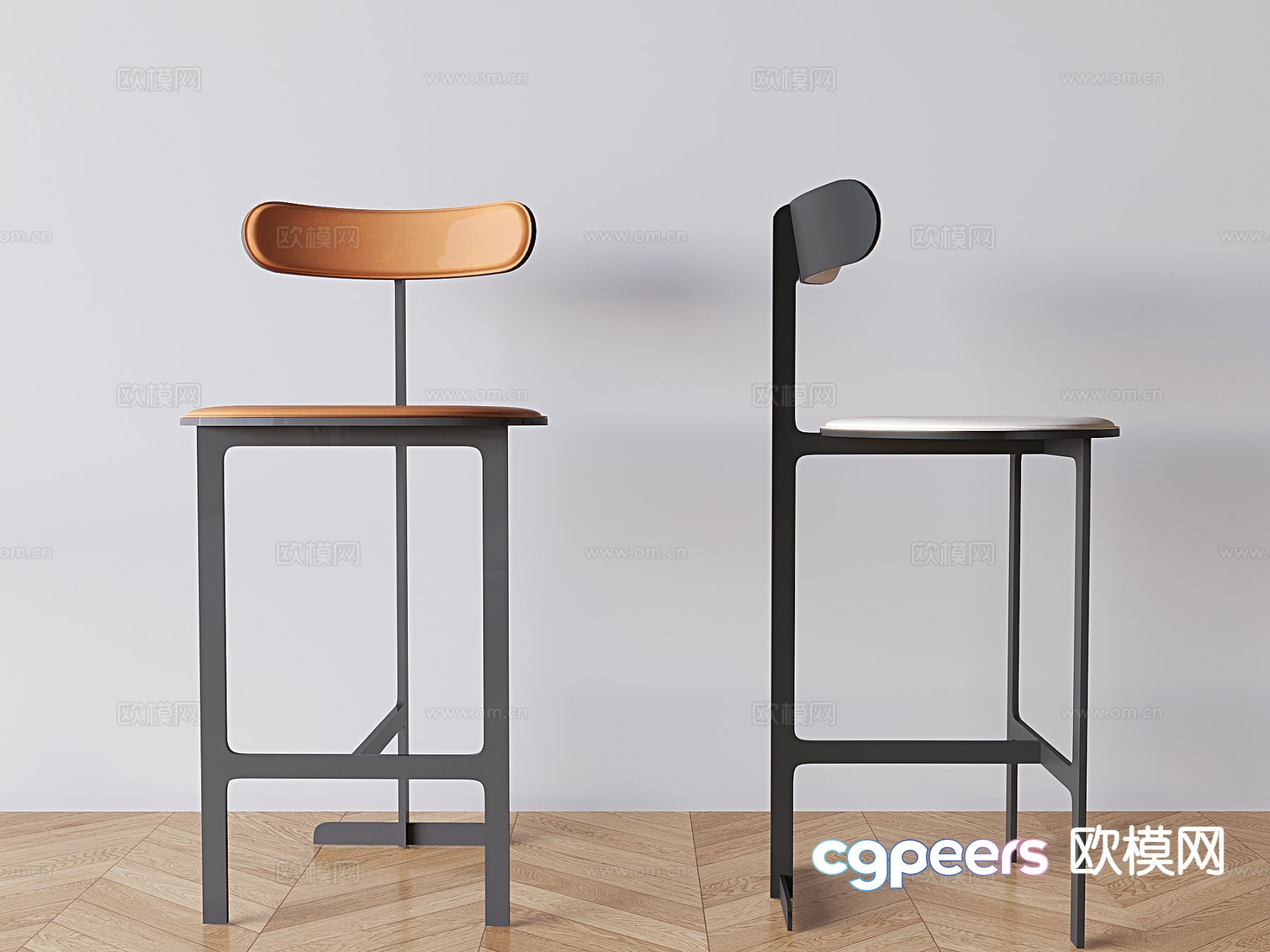 Modern bar stool bar chair 3d model Modern bar stool bar chair 3d model