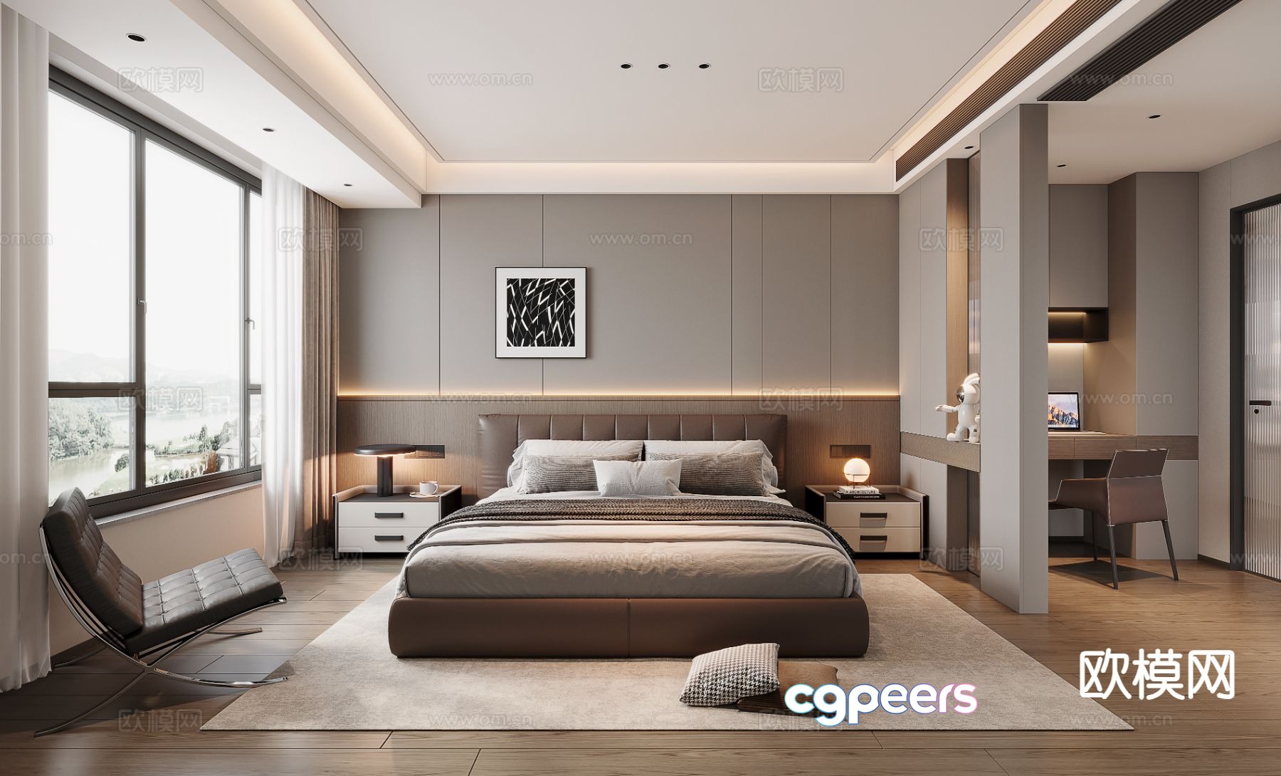 Italian style bedroom master bedroom 3d model Italian style bedroom master bedroom 3d model