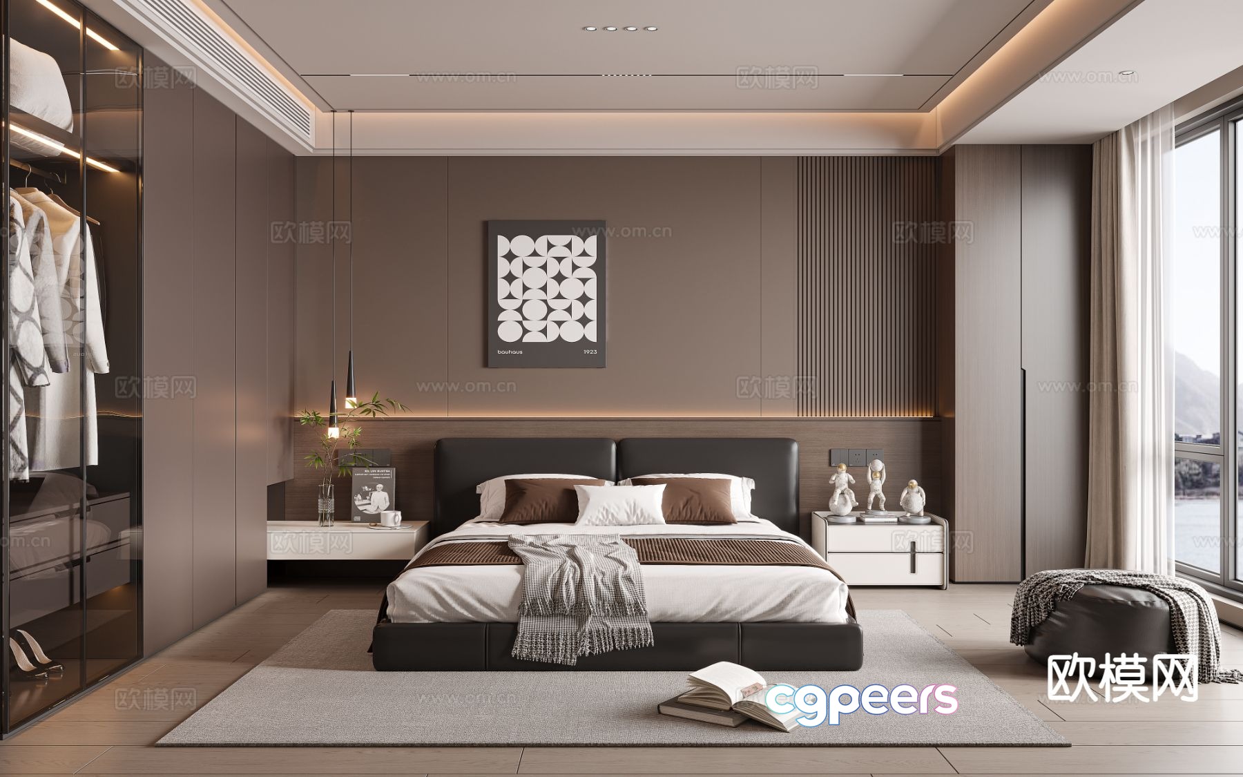 Italian style bedroom master bedroom 3d model Italian style bedroom master bedroom 3d model
