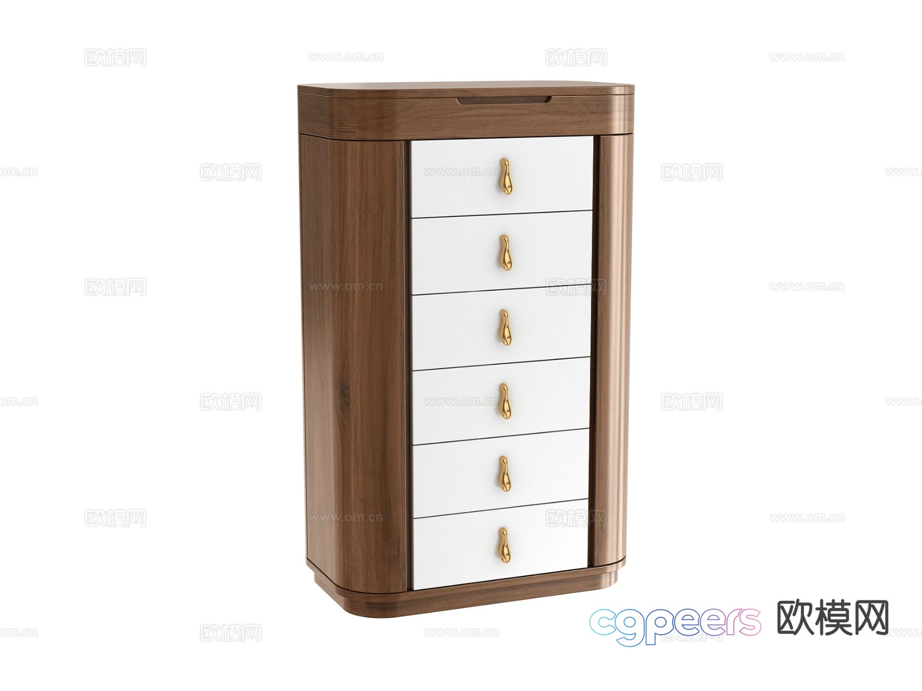 Light luxury chest 3D model Light luxury chest 3D model
