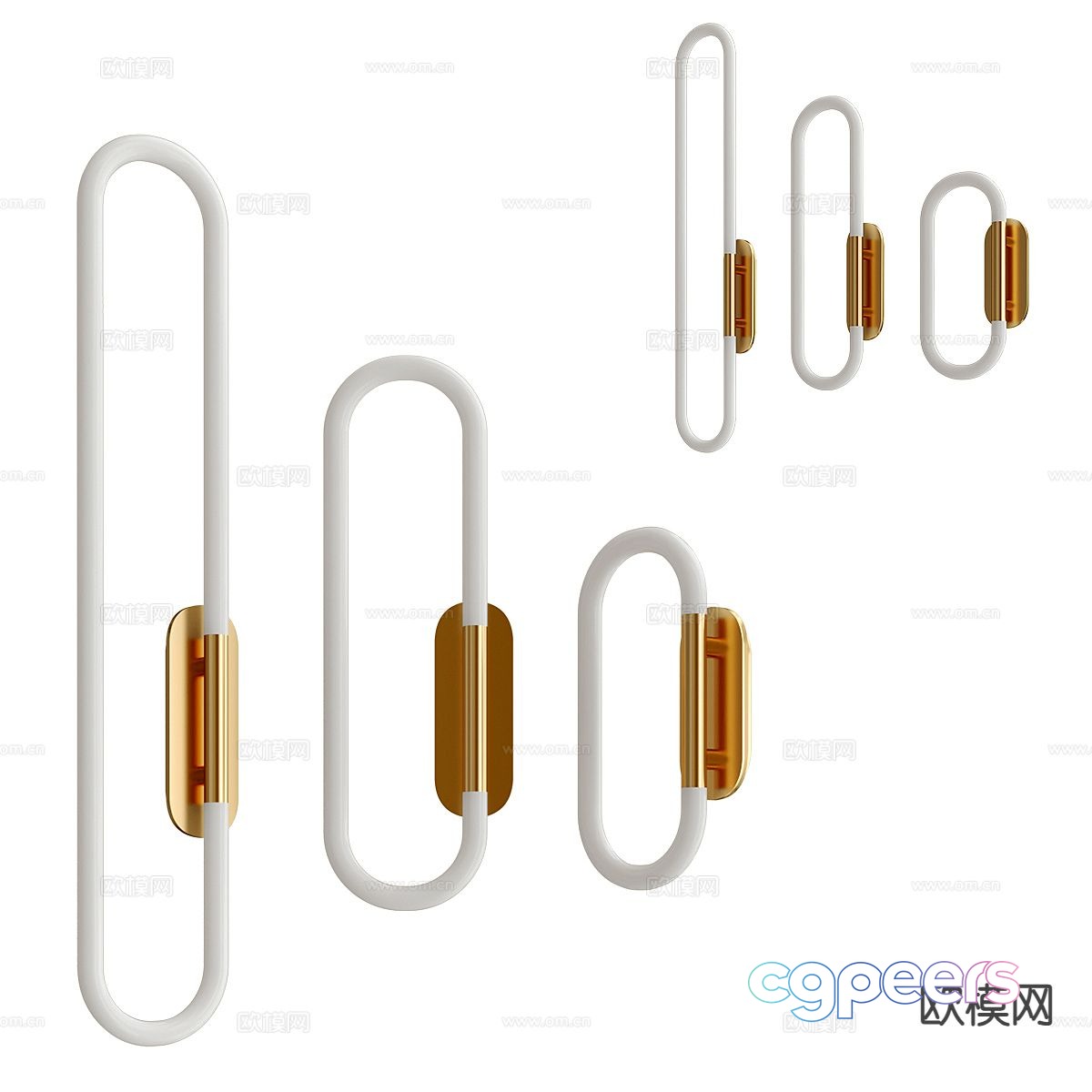 Ring wall light 3d model Ring wall light 3d model