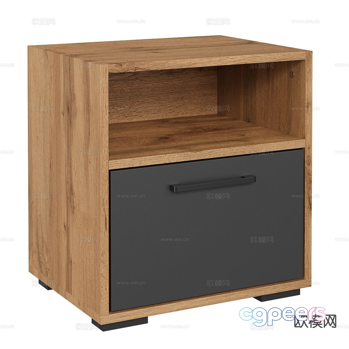 Nordic simple bedside table 3d model Nordic simple bedside table 3d model