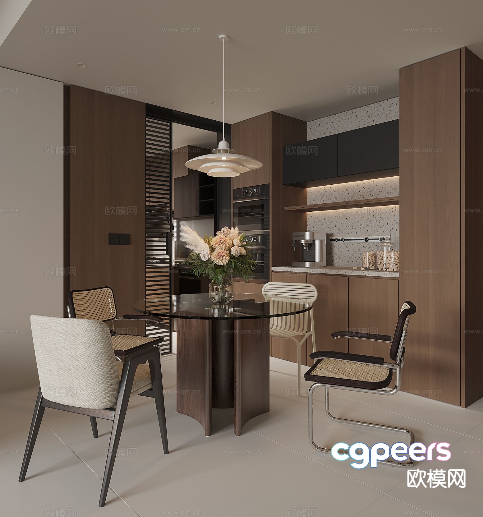 Modern restaurant 3d model Modern restaurant 3d model