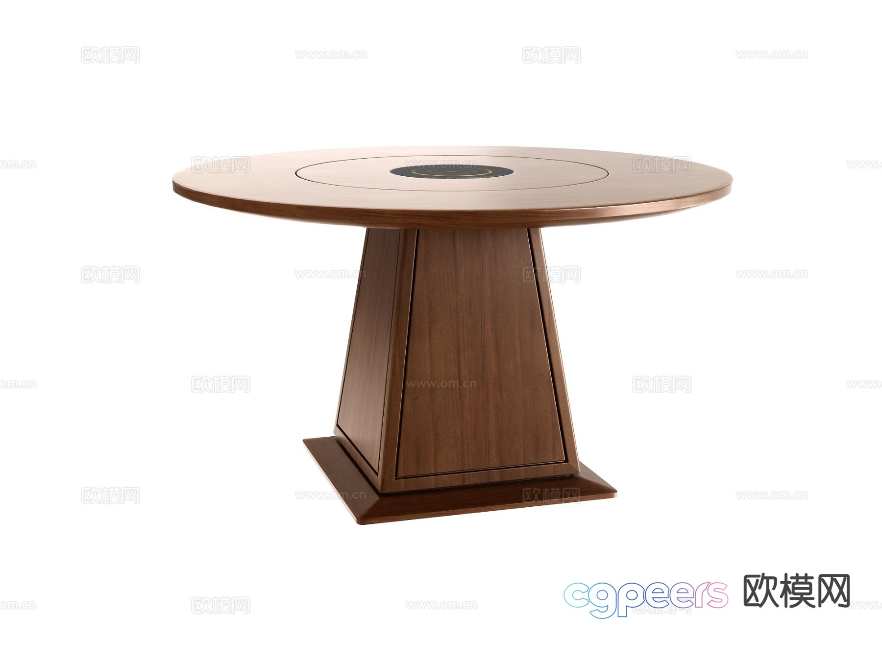 Modern round dining table 3d model Modern round dining table 3d model