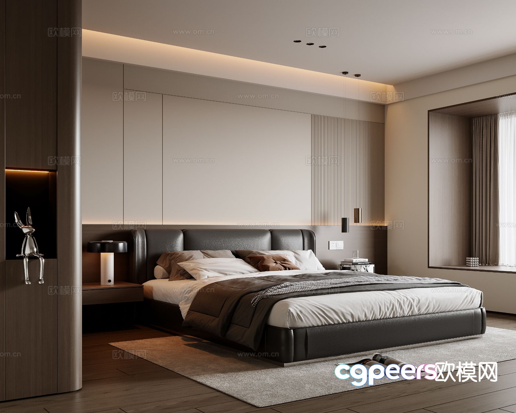 Italian style bedroom master bedroom 3d model Italian style bedroom master bedroom 3d model