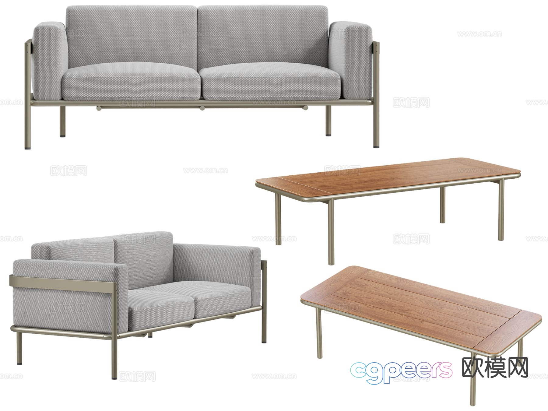 Double sofa 3d model Double sofa 3d model