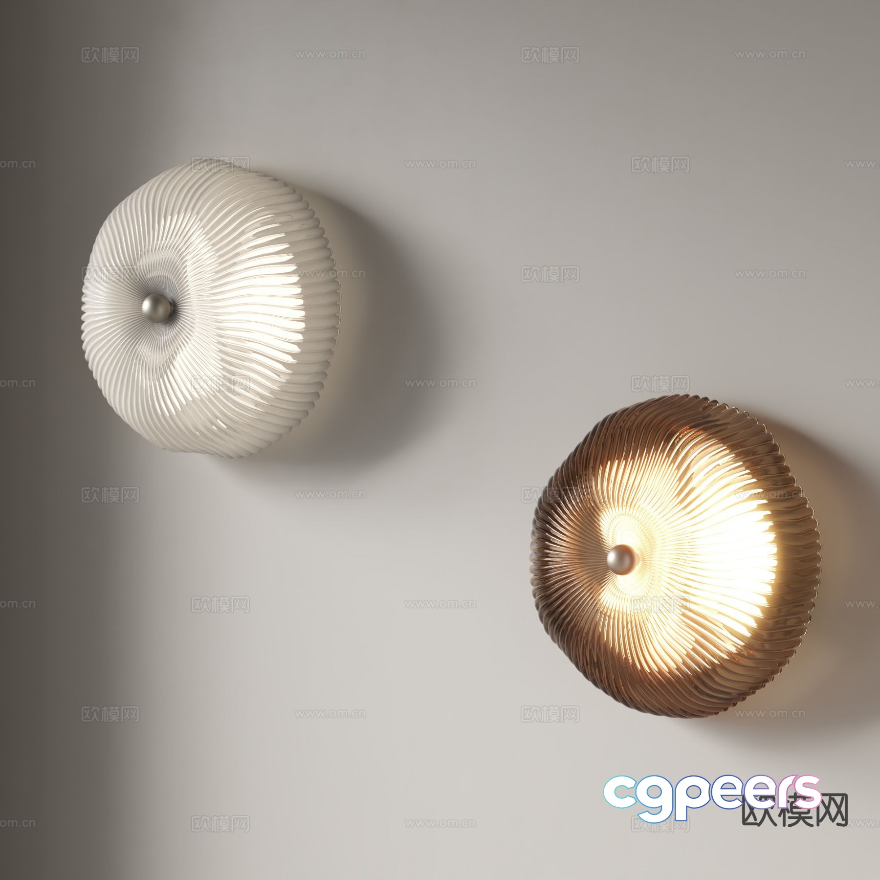 Modern wall light 3d model Modern wall light 3d model