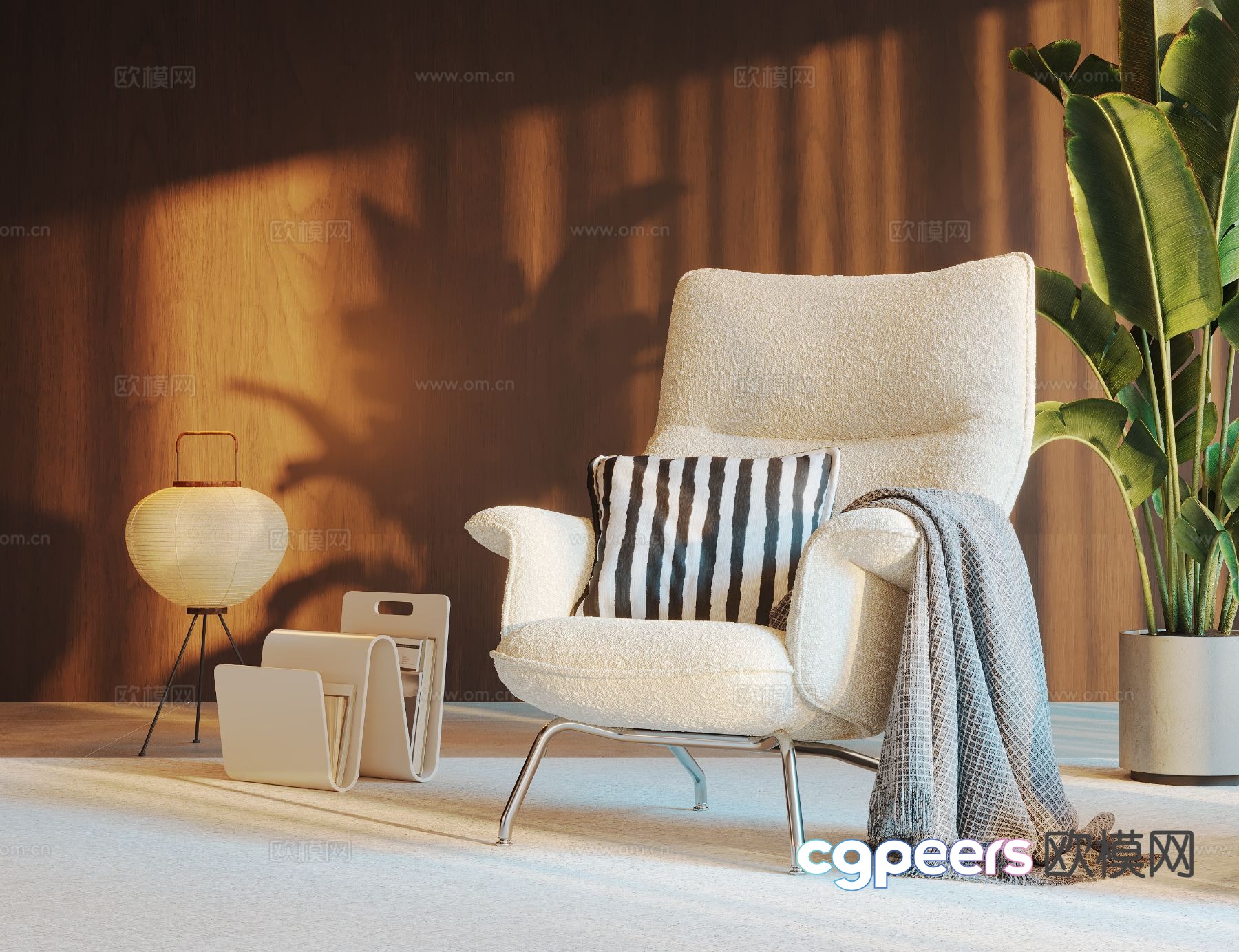 Modern lounge chair 3d model Modern lounge chair 3d model