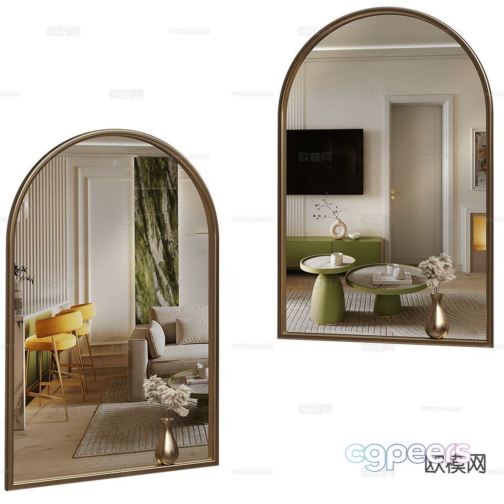 GHIDINI1961 decorative mirror 3d model GHIDINI1961 decorative mirror 3d model