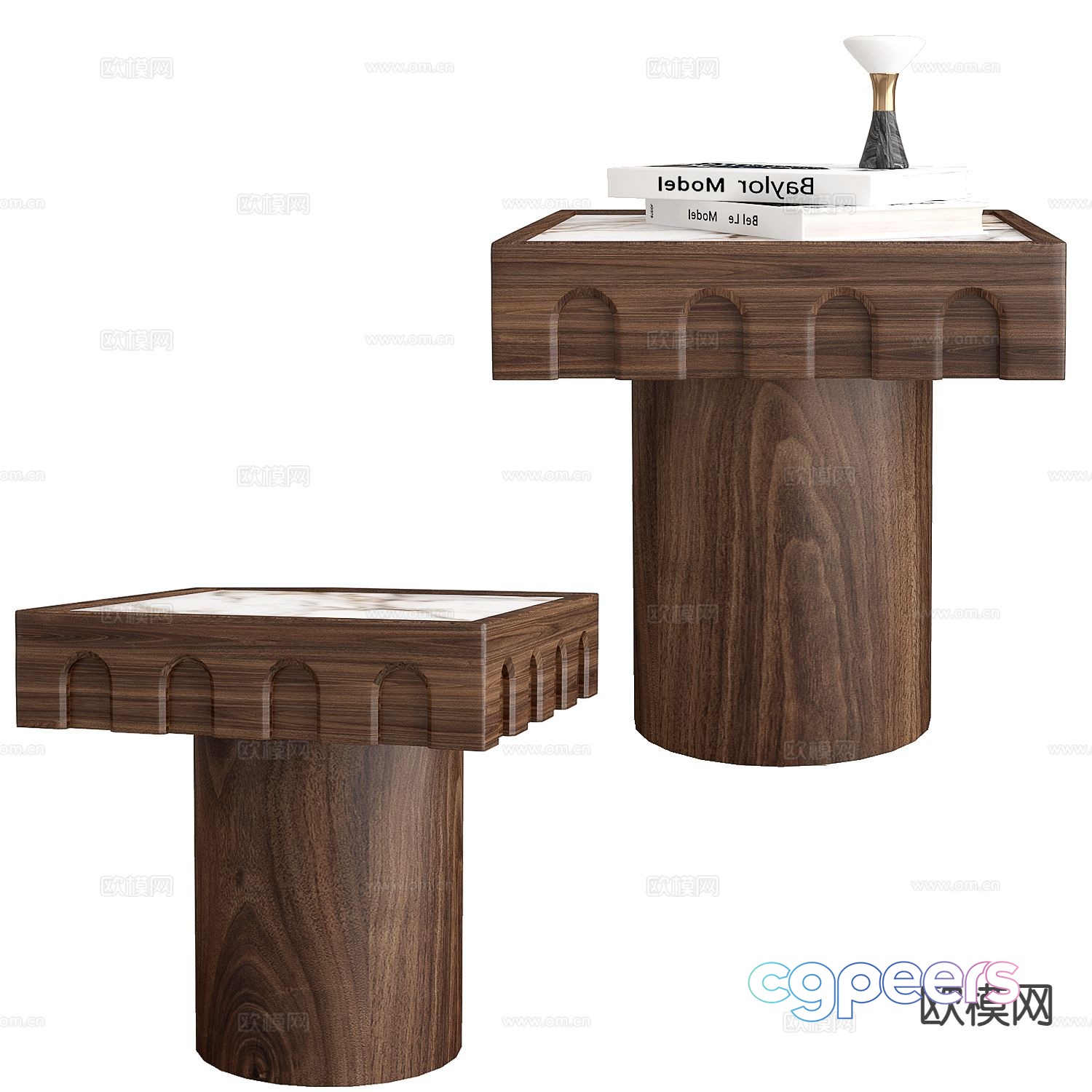 Nordic bedside table 3d model Nordic bedside table 3d model