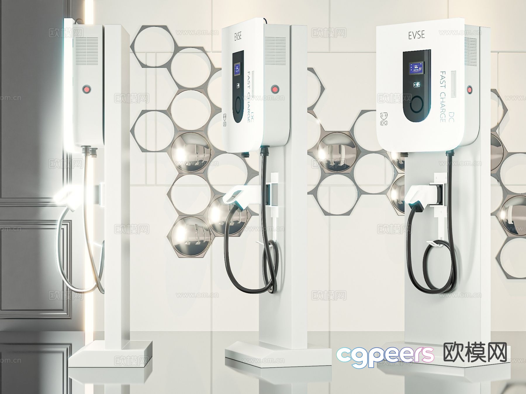 Charging pile 3D model