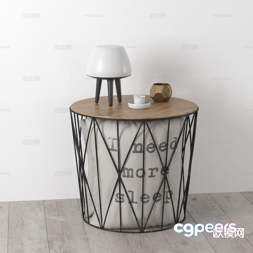 Modern corner table side table 3d model Modern corner table side table 3d model