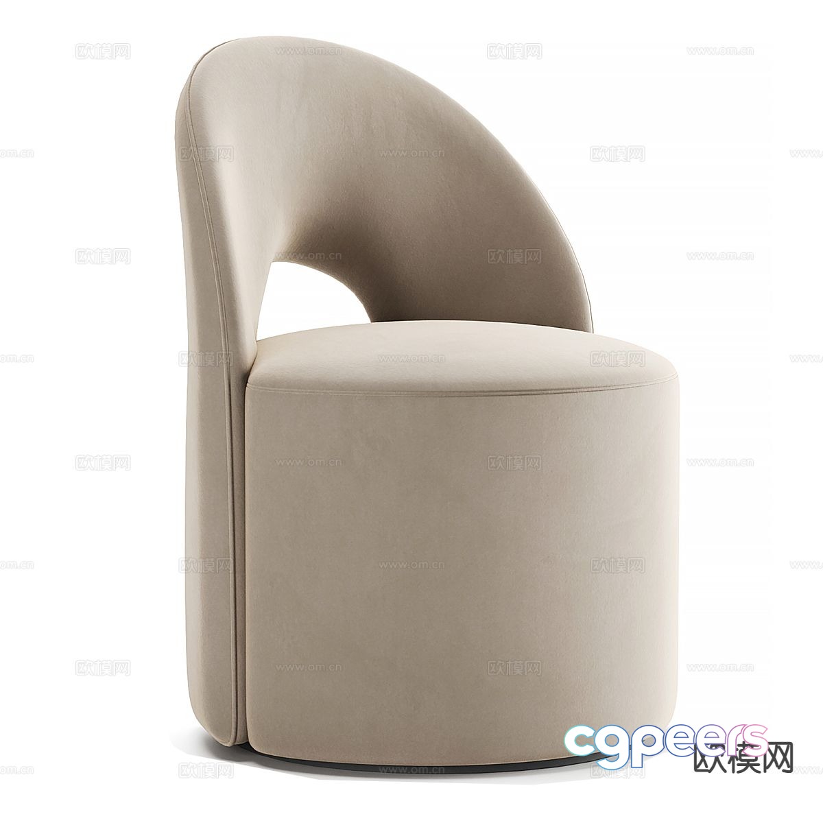 Simple sofa stool stool 3d model Simple sofa stool stool 3d model