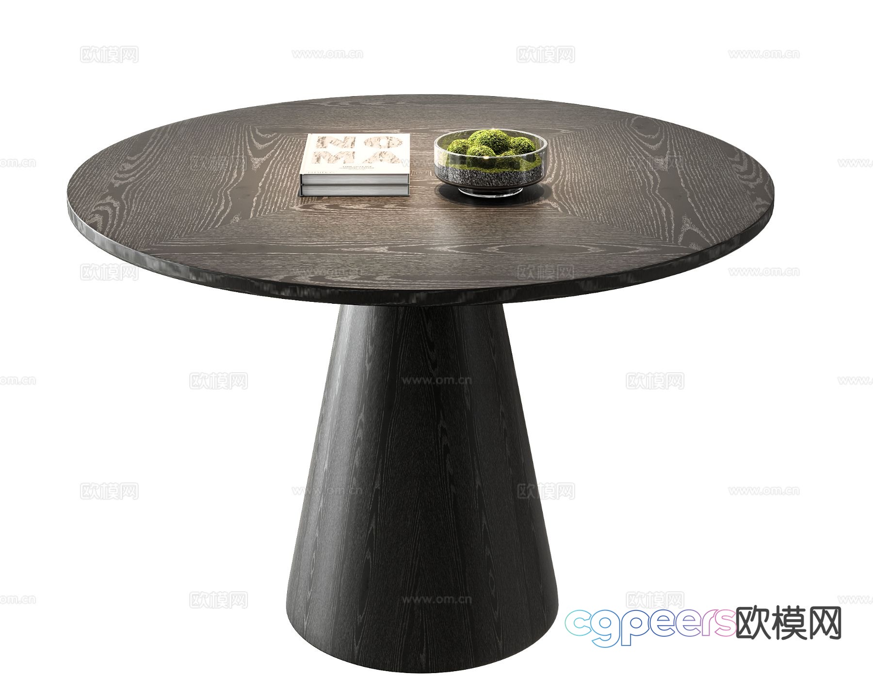 Modern round table dining table 3d model Modern round table dining table 3d model