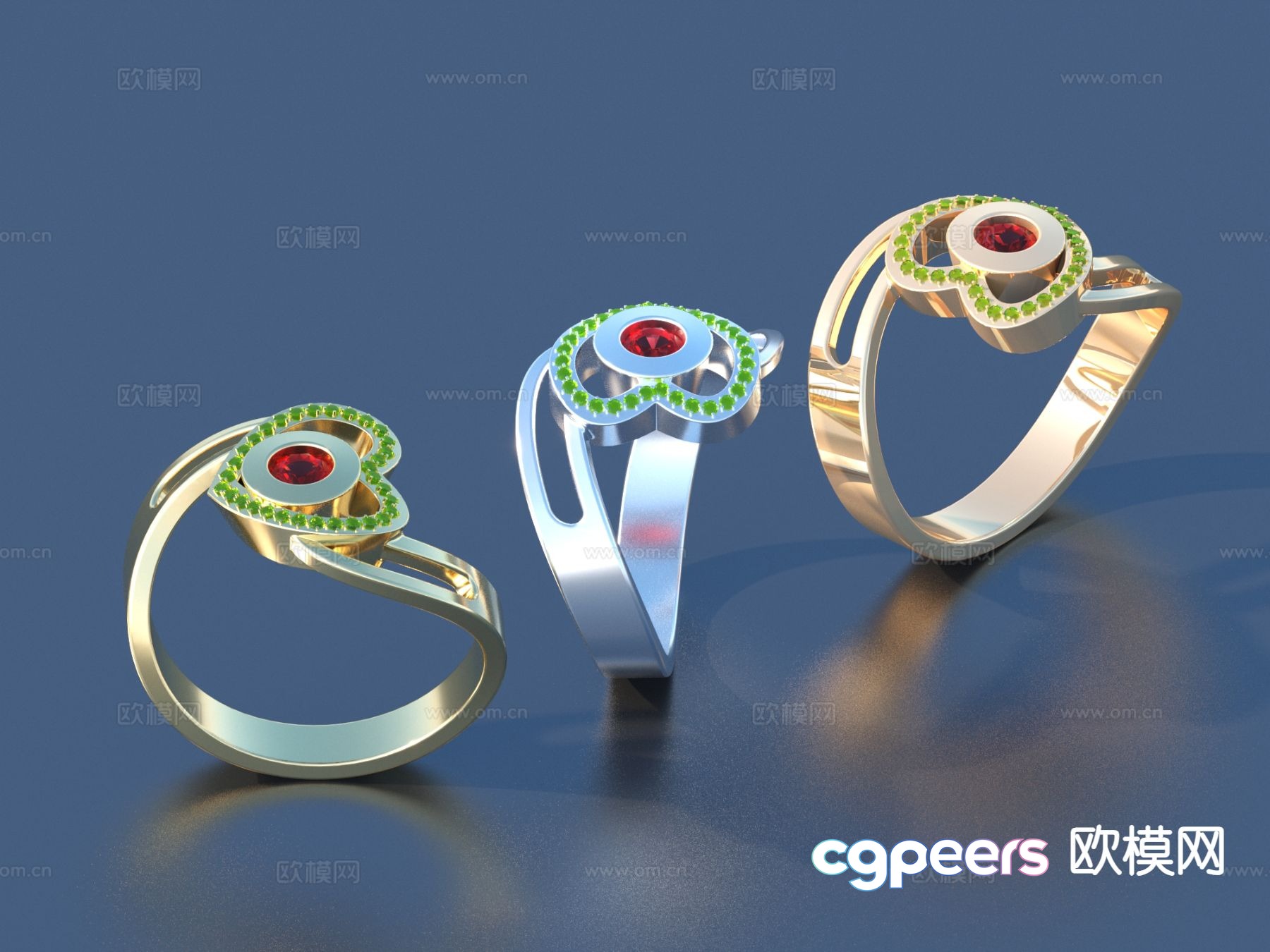 Ring diamond ring gemstone ring 3d model Ring diamond ring gemstone ring 3d model