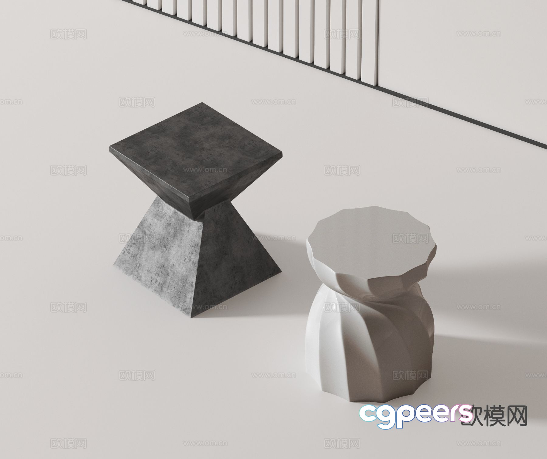 Modern side table corner table 3d model Modern side table corner table 3d model