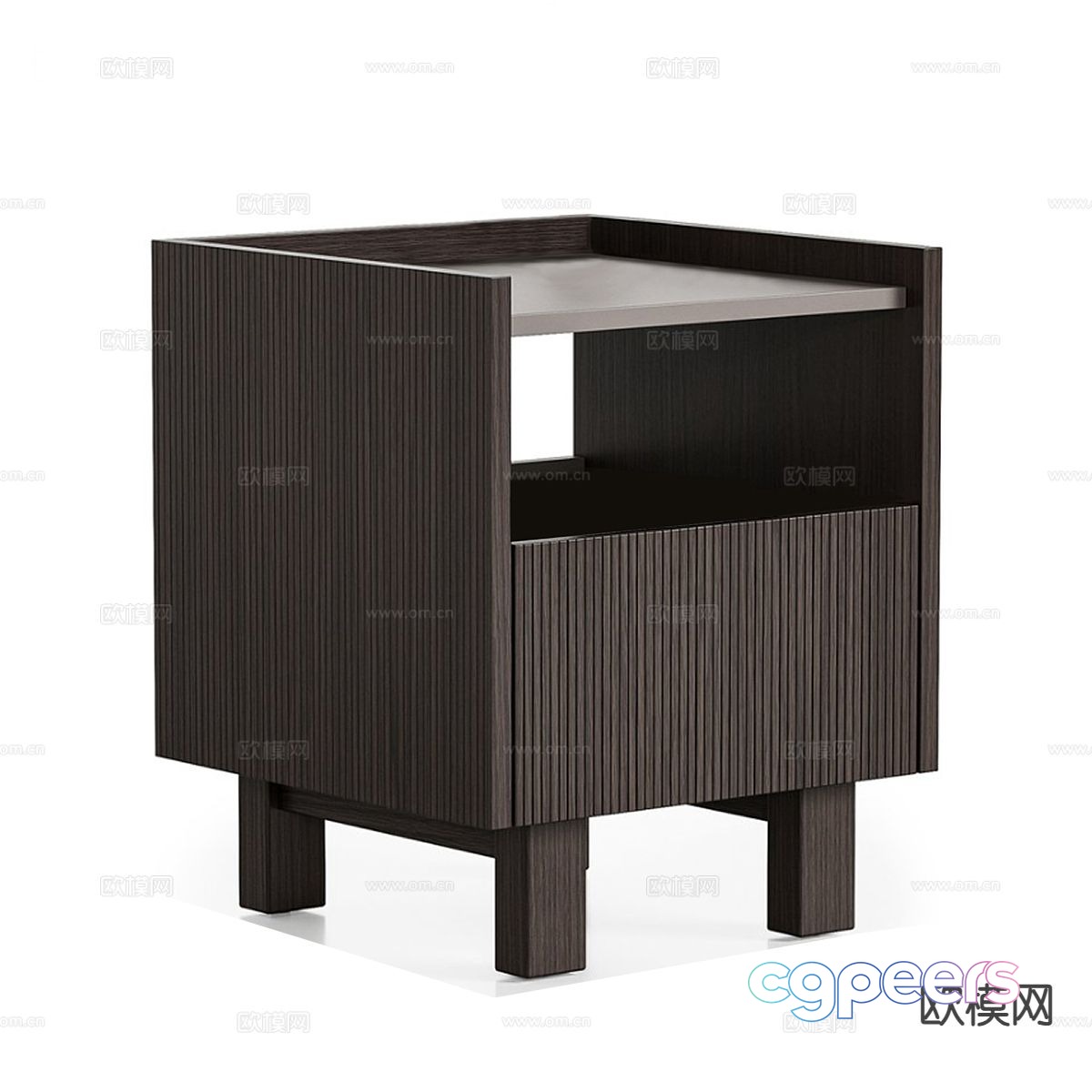 Nordic simple bedside table 3d model Nordic simple bedside table 3d model