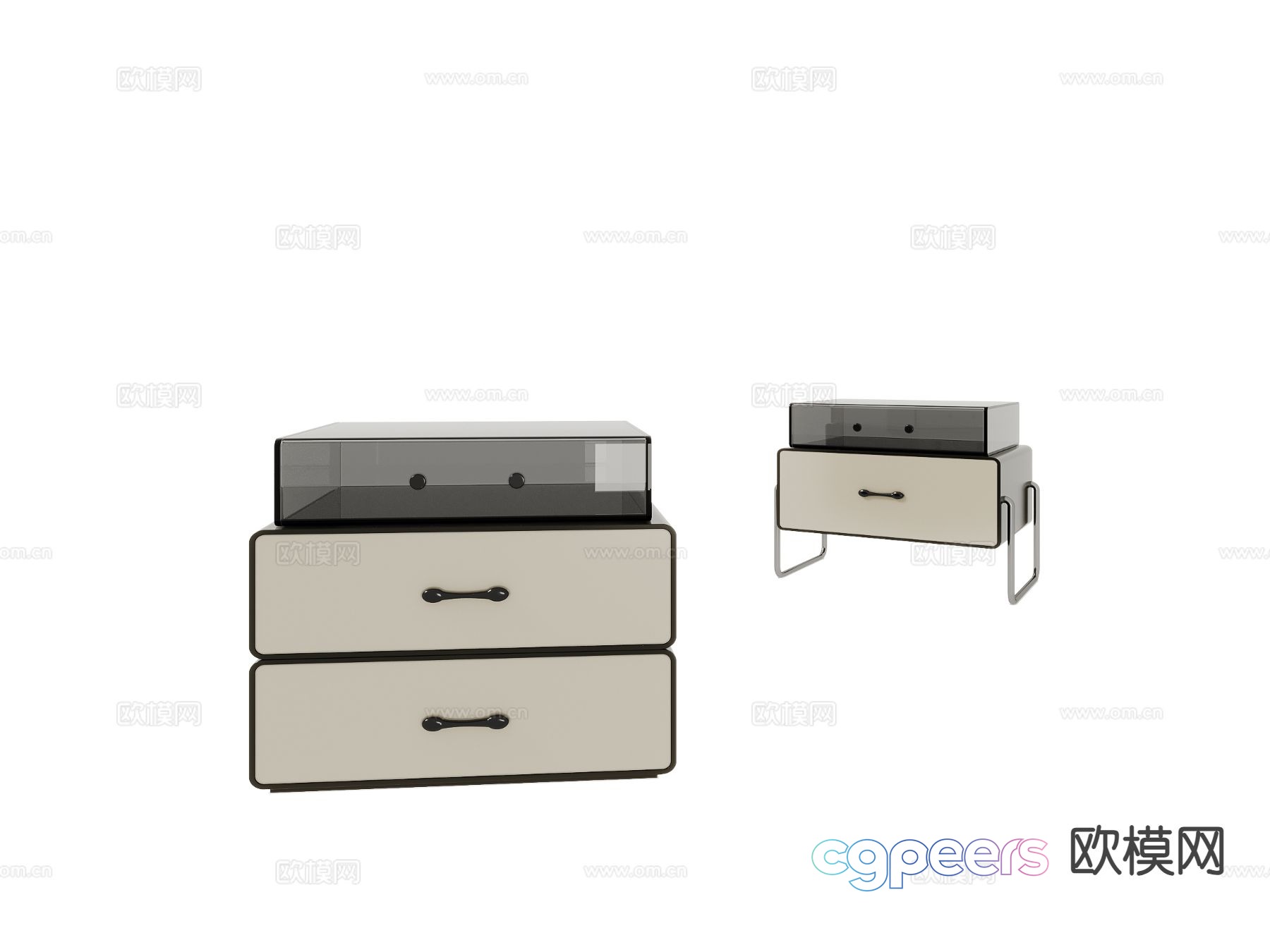 Modern children’s bedside table 3d model Modern children’s bedside table 3d model