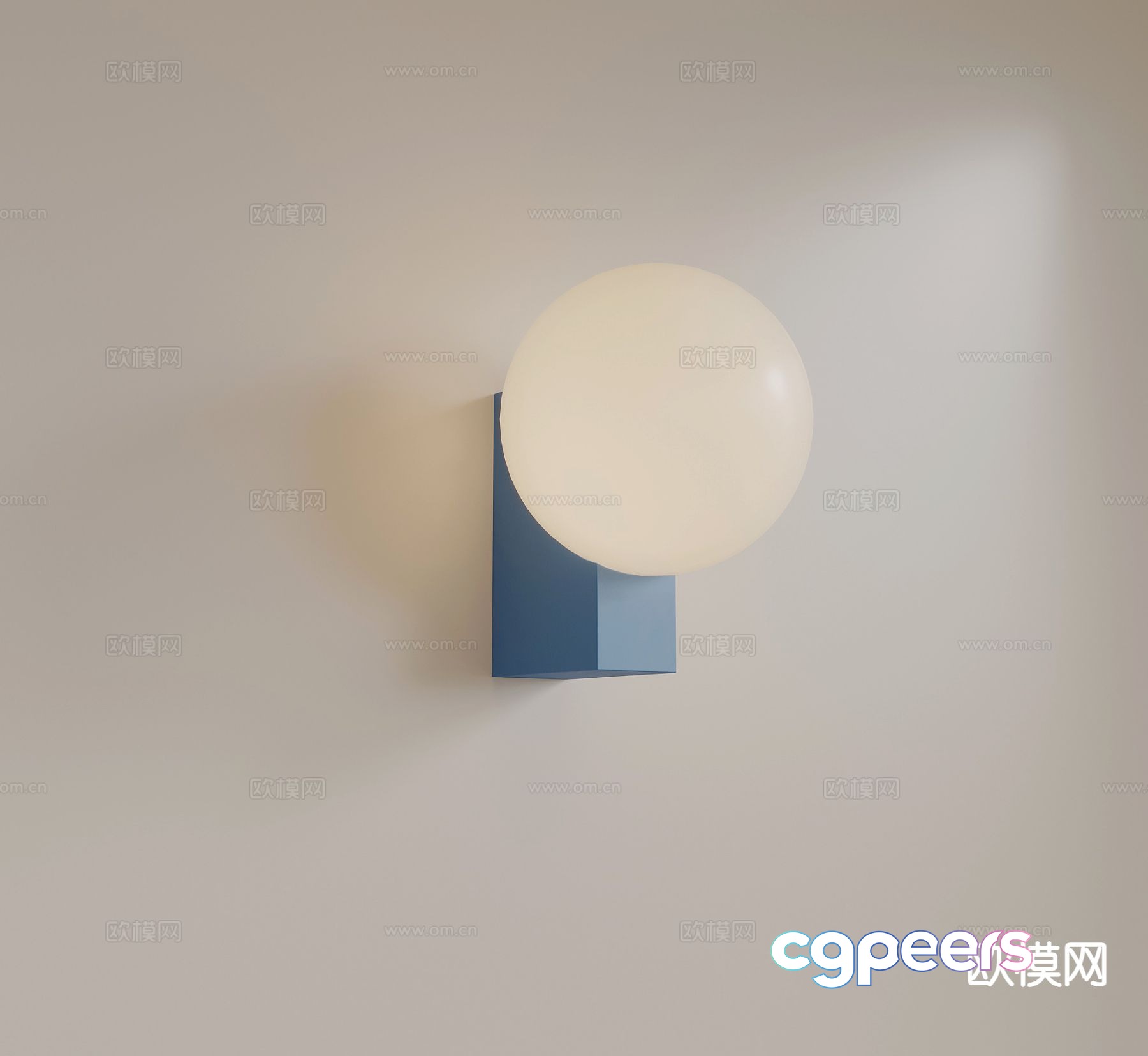 Modern wall light 3d model Modern wall light 3d model