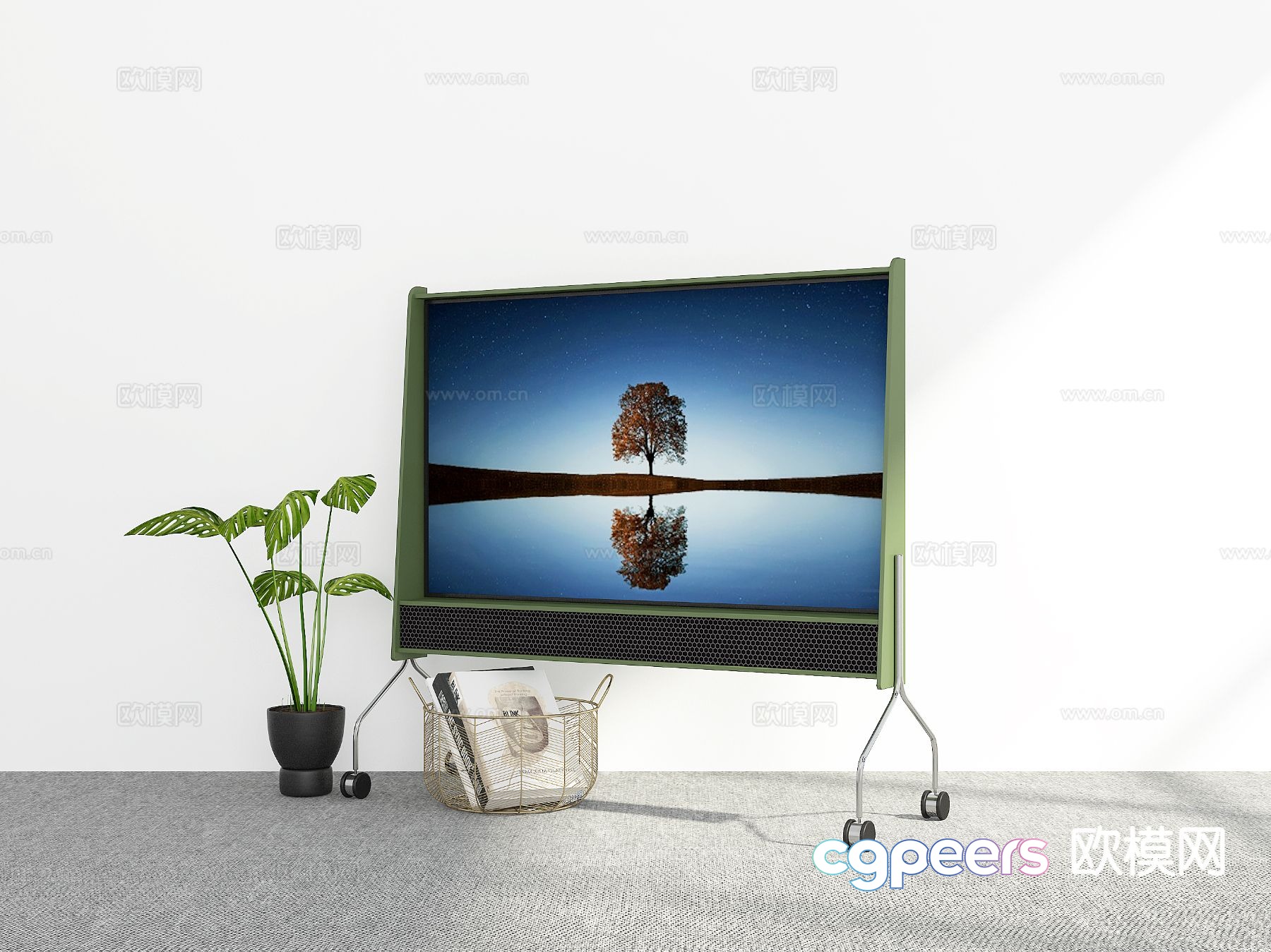 Modern stand tv 3d model Modern stand tv 3d model