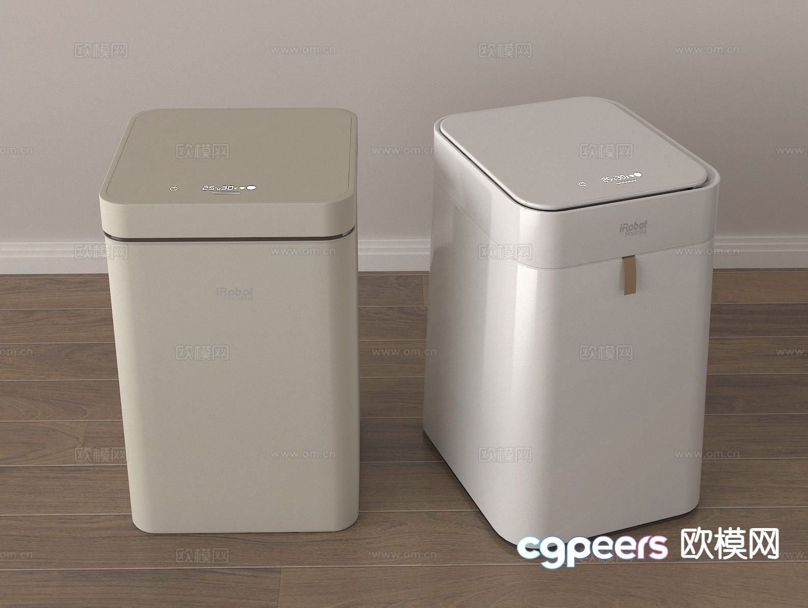 Household trash can, trash can, smart trash can 3d model