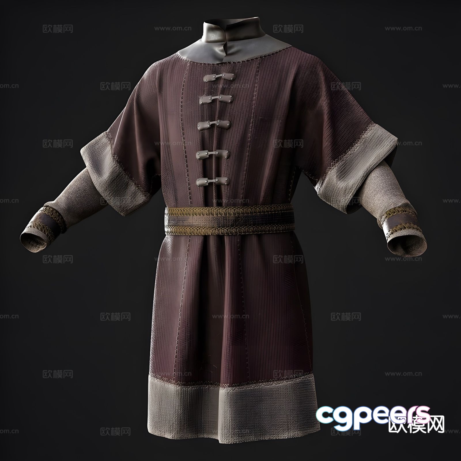 Medieval clothing European ancient clothing 3D model Medieval clothing European ancient clothing 3D model