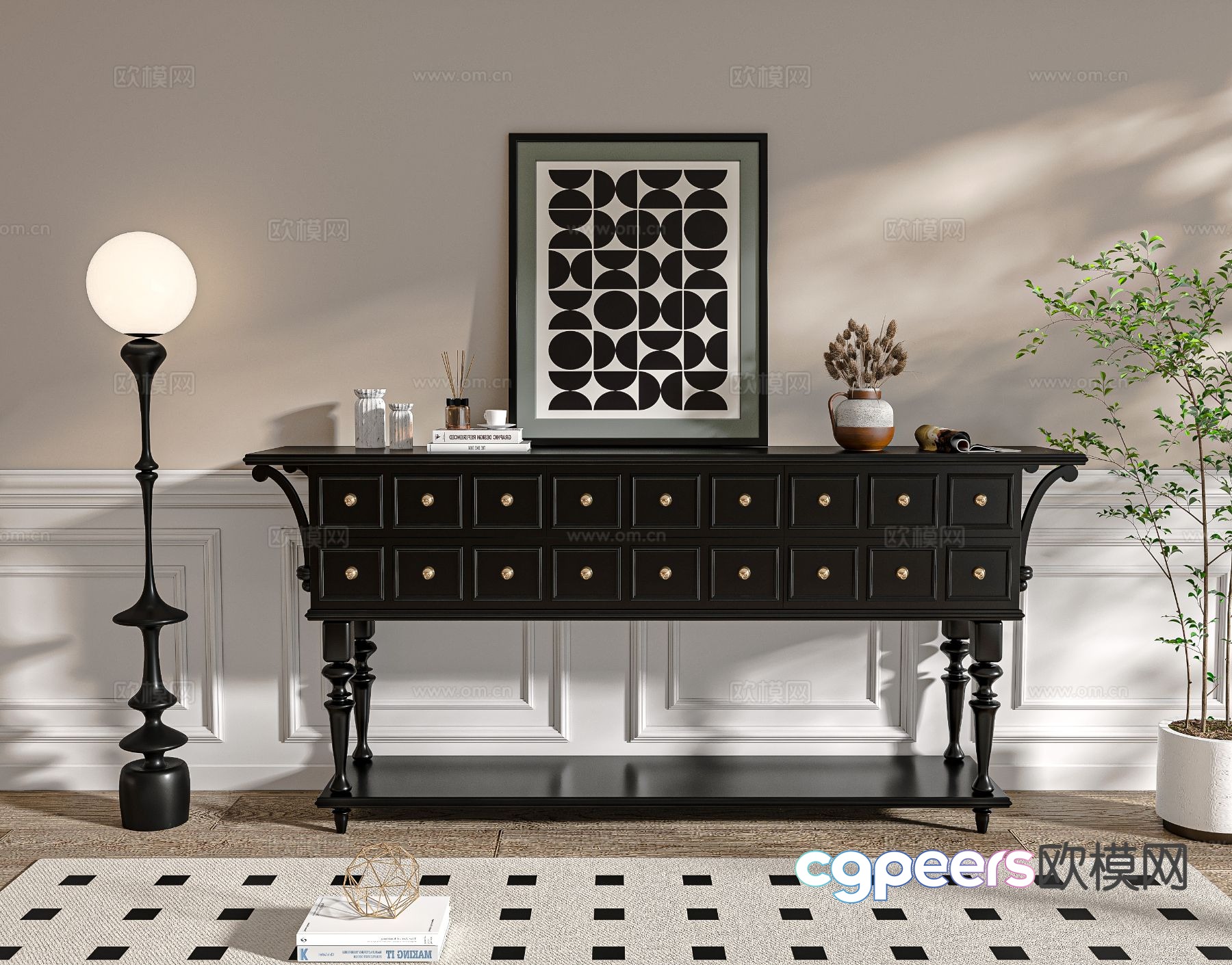 3d model of french style viewing platform 3d model of french style viewing platform