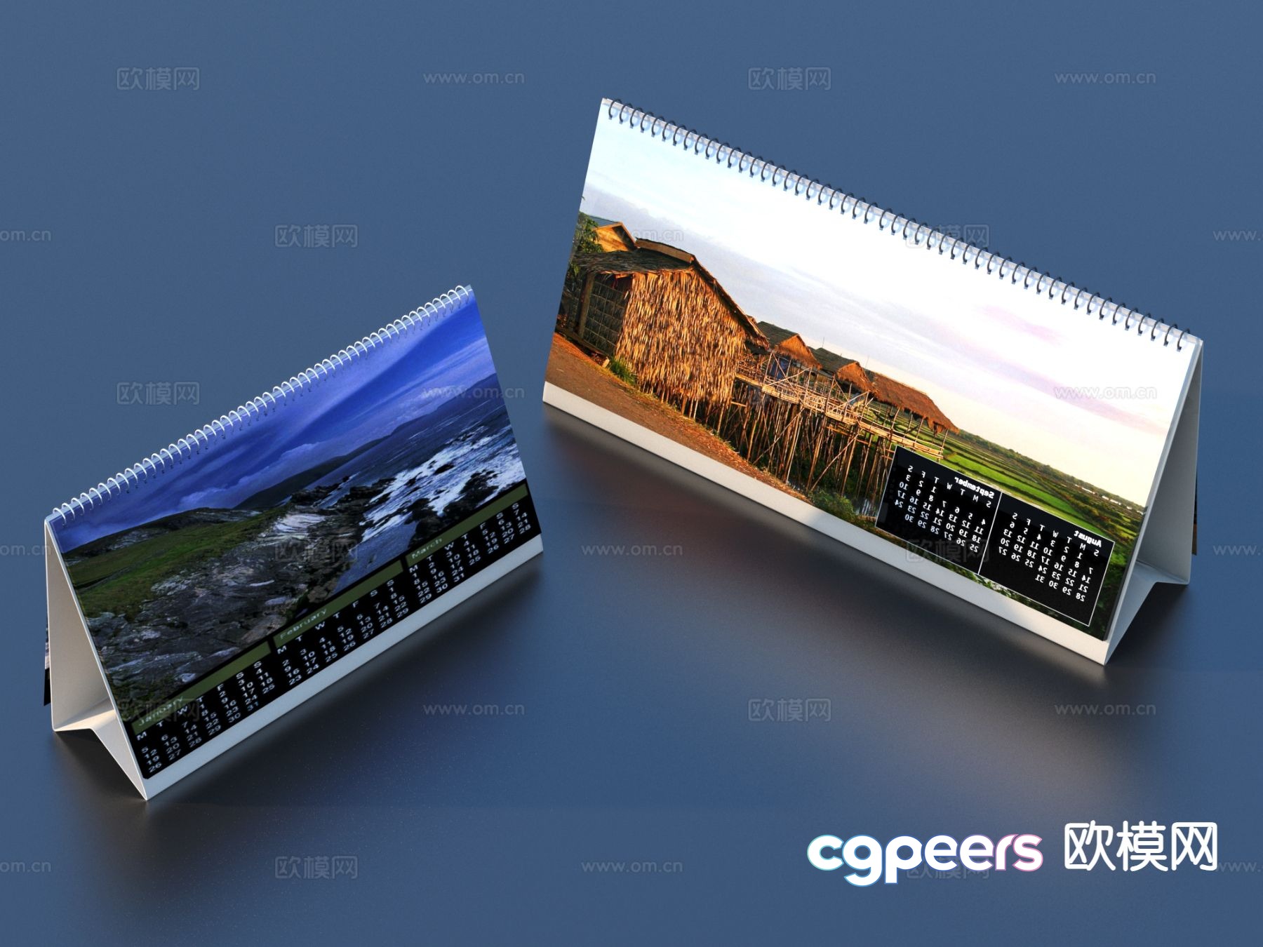calendar desk calendar 3d model calendar desk calendar 3d model