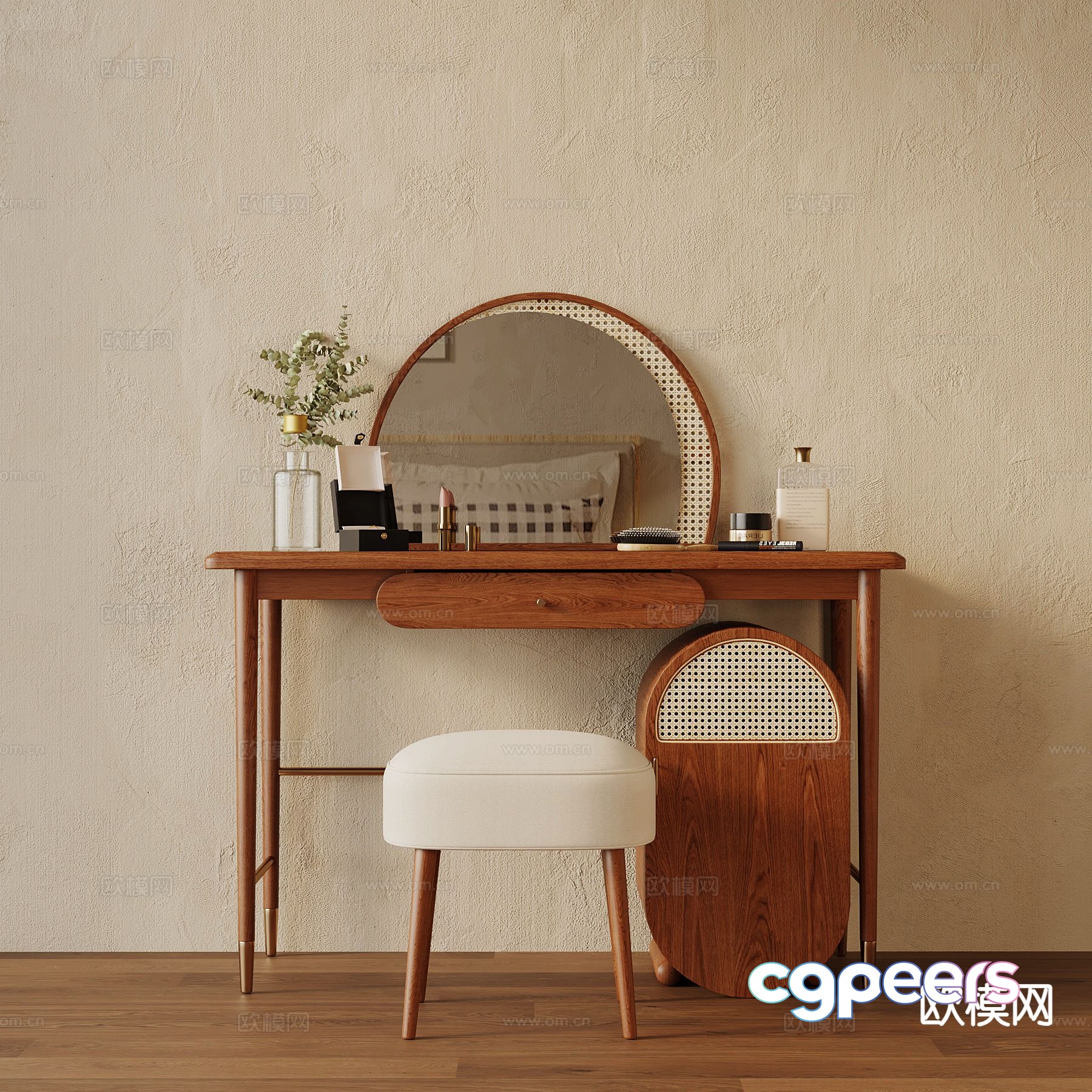 Medieval style dressing table dressing table 3d model Medieval style dressing table dressing table 3d model