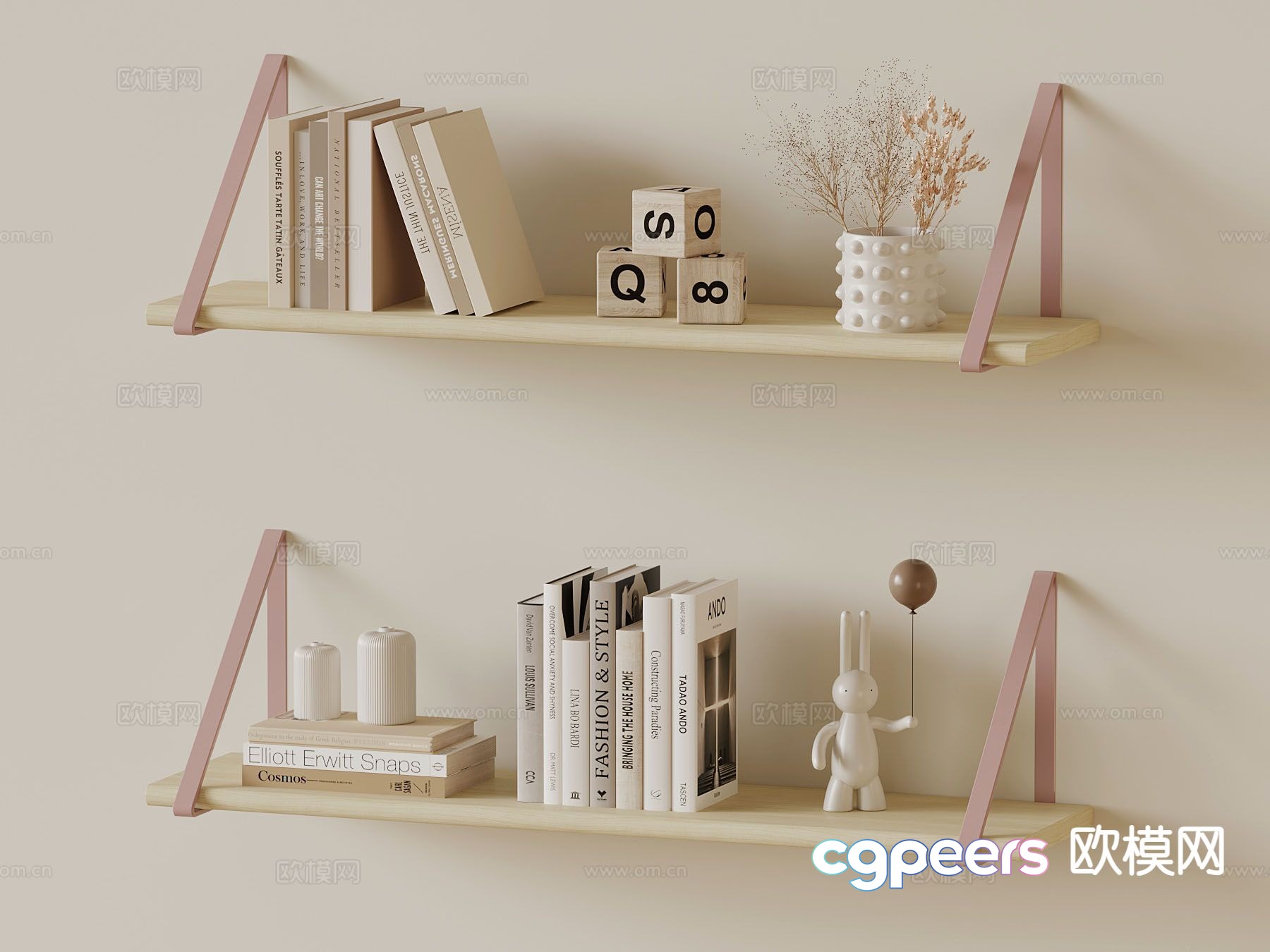 Modern wall cabinet wall hanging bookshelf storage rack 3d model Modern wall cabinet wall hanging bookshelf storage rack 3d model