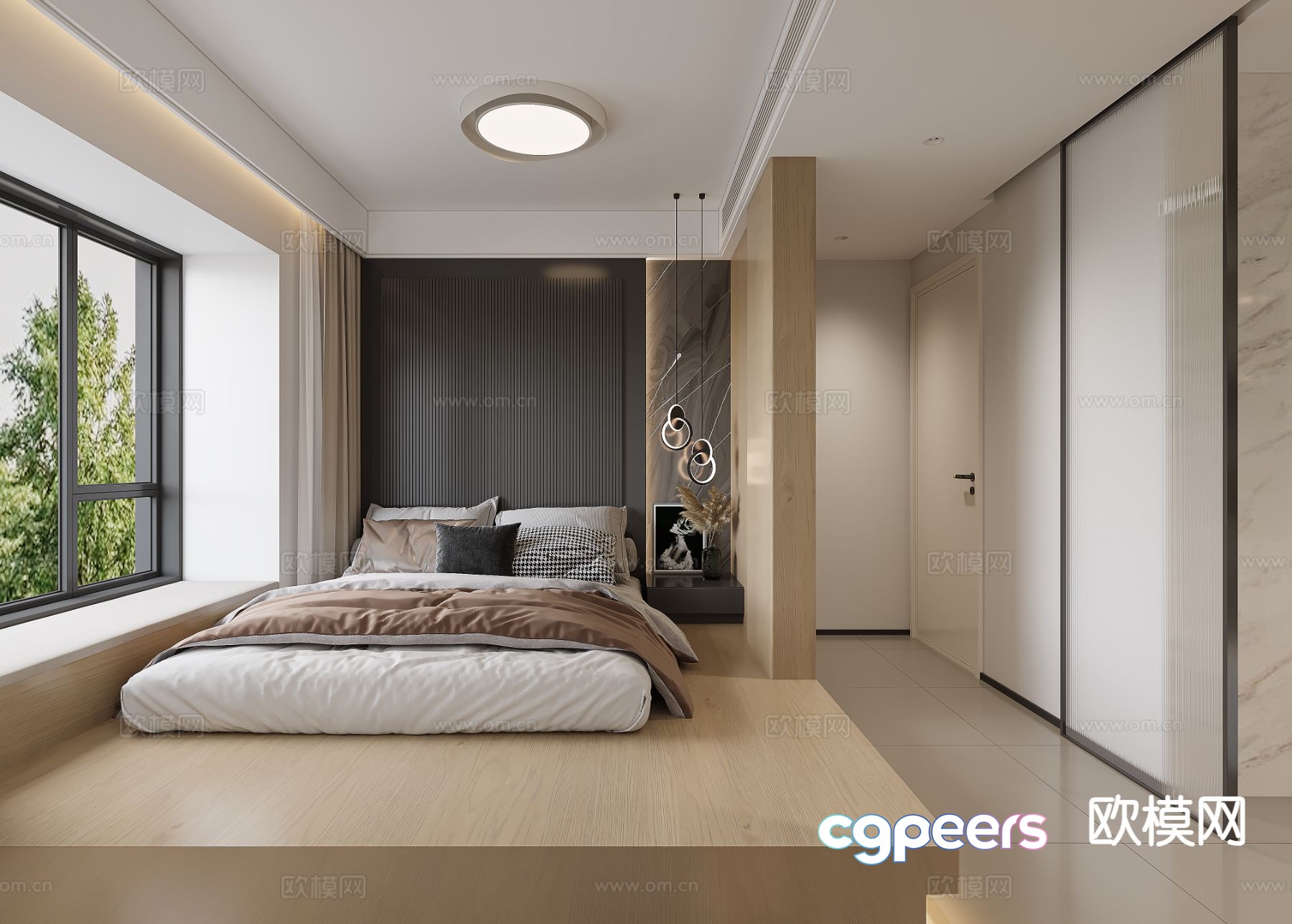 Modern bedroom master bedroom master bathroom 3d model Modern bedroom master bedroom master bathroom 3d model