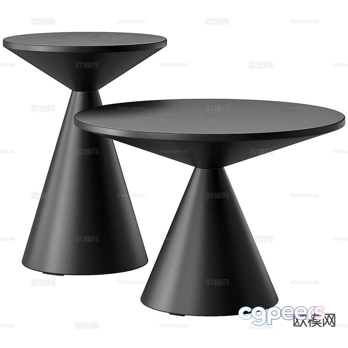 Modern corner table side table round table table table 3D model Modern corner table side table round table table table 3D model