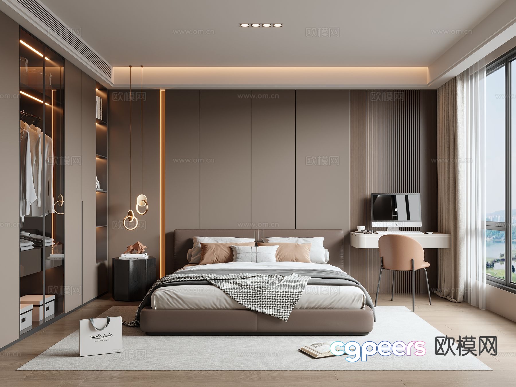 Italian style bedroom master bedroom 3d model Italian style bedroom master bedroom 3d model